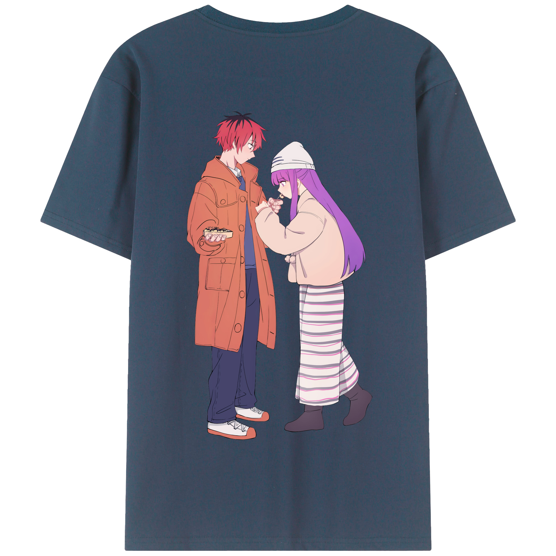 （画像用） 葬送のフリーレン Frieren 綿100％半袖Tシャツ（背面プリント）