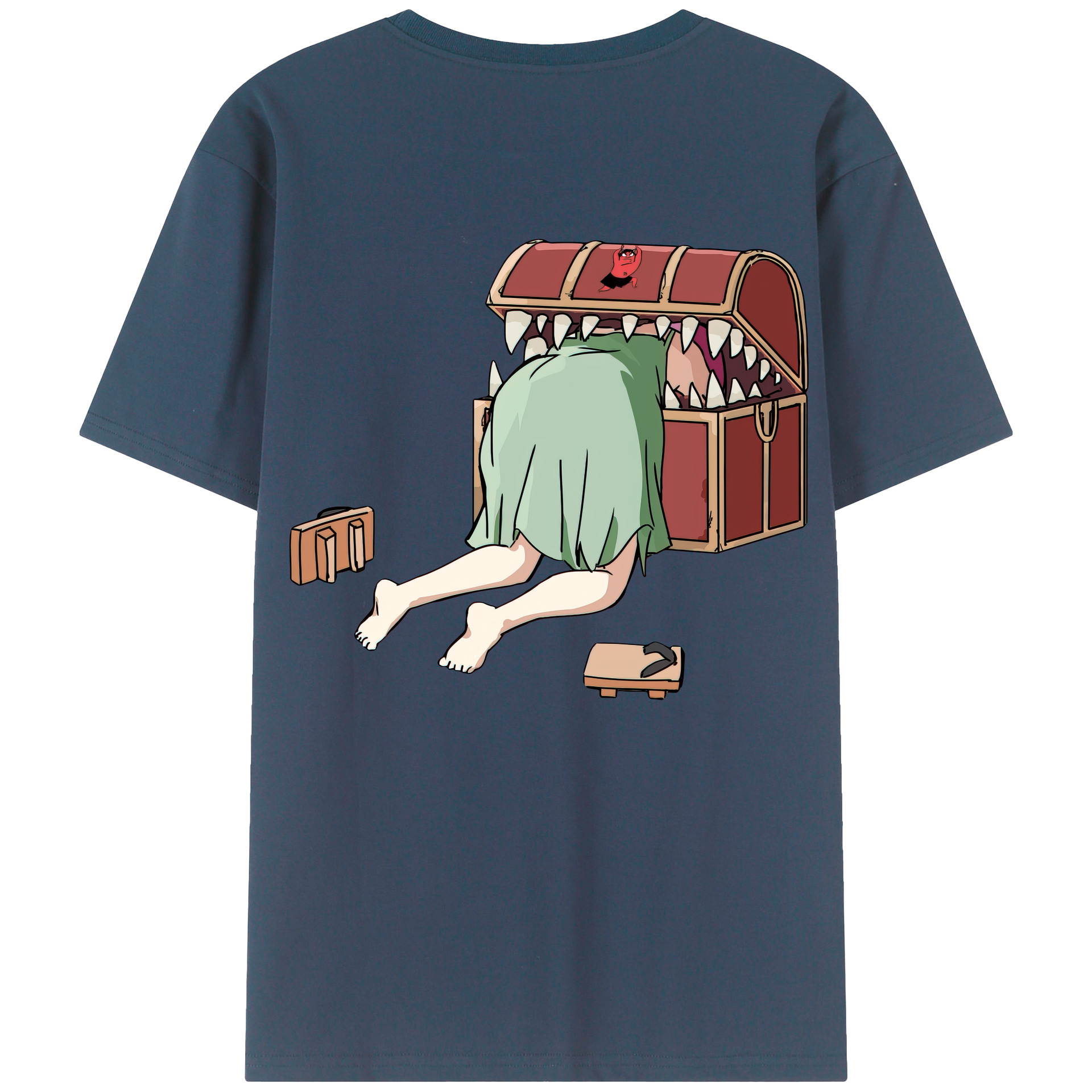 （画像用） 葬送のフリーレン Frieren 綿100％半袖Tシャツ（背面プリント）