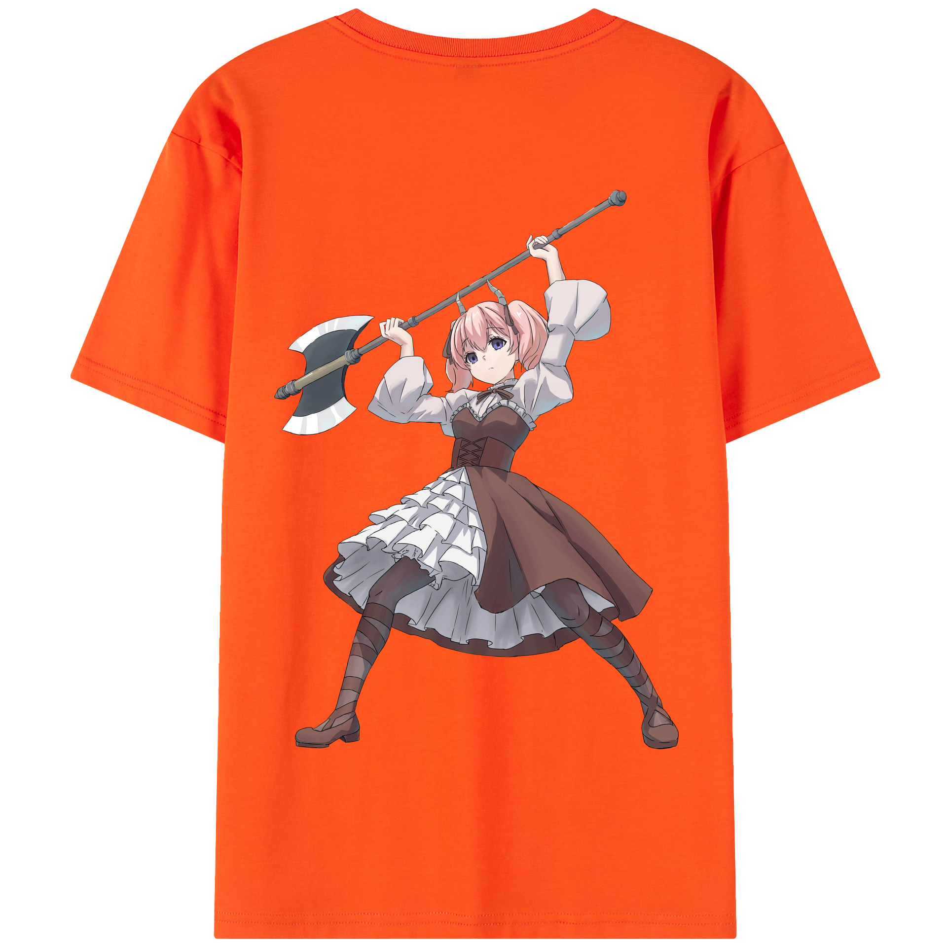 （画像用） 葬送のフリーレン Frieren 綿100％半袖Tシャツ（背面プリント）