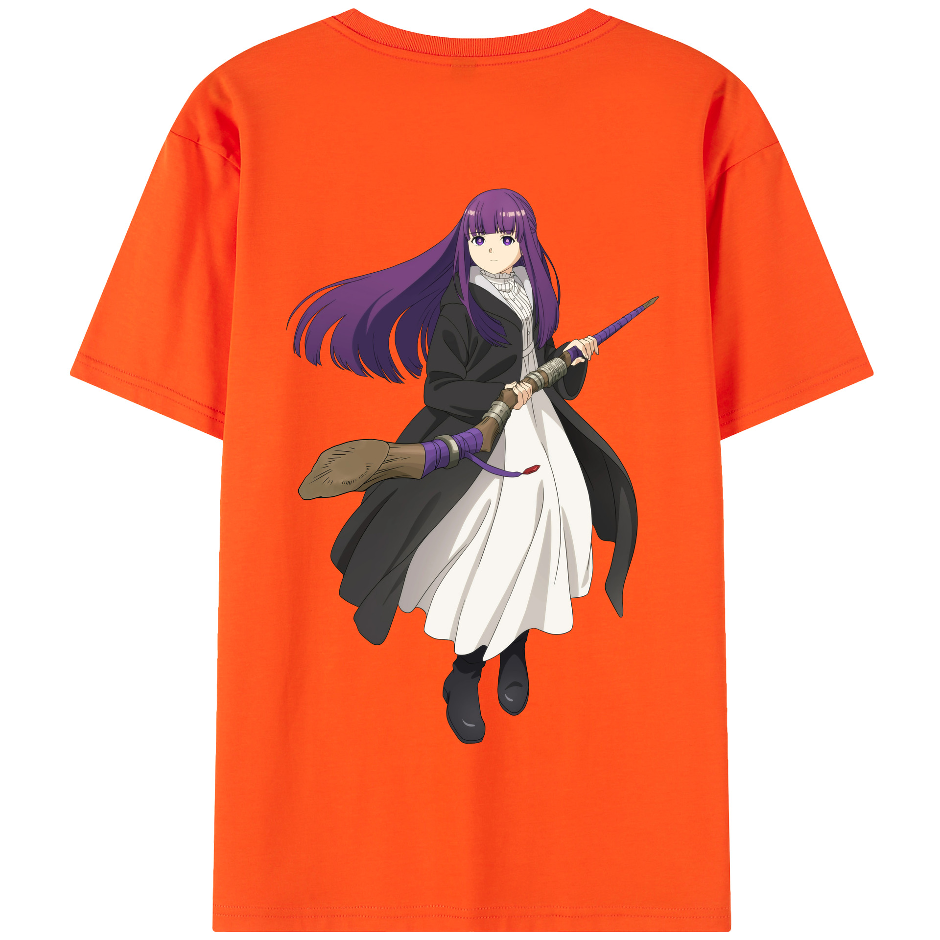 （画像用） 葬送のフリーレン Frieren 綿100％半袖Tシャツ（背面プリント）