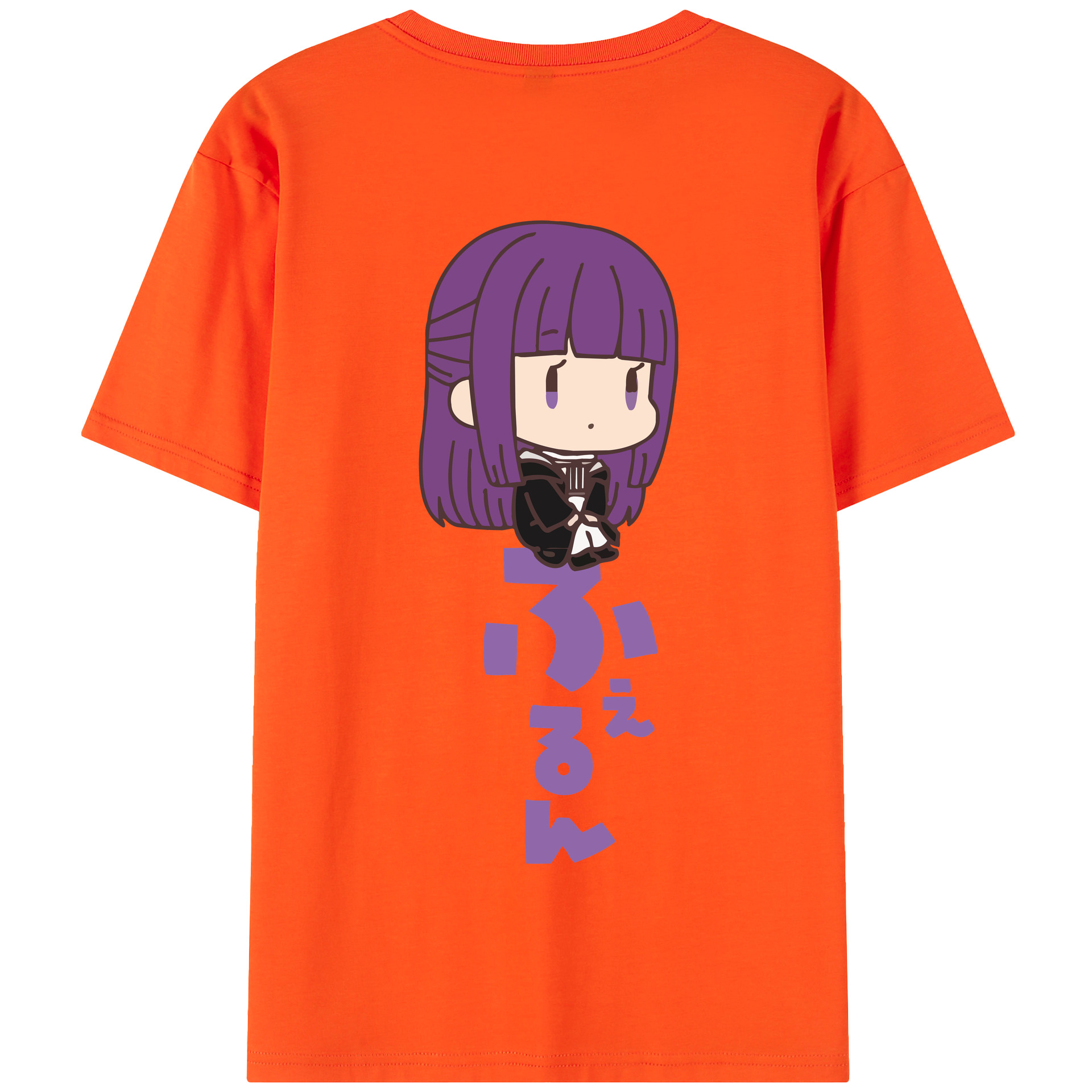 （画像用） 葬送のフリーレン Frieren 綿100％半袖Tシャツ（背面プリント）