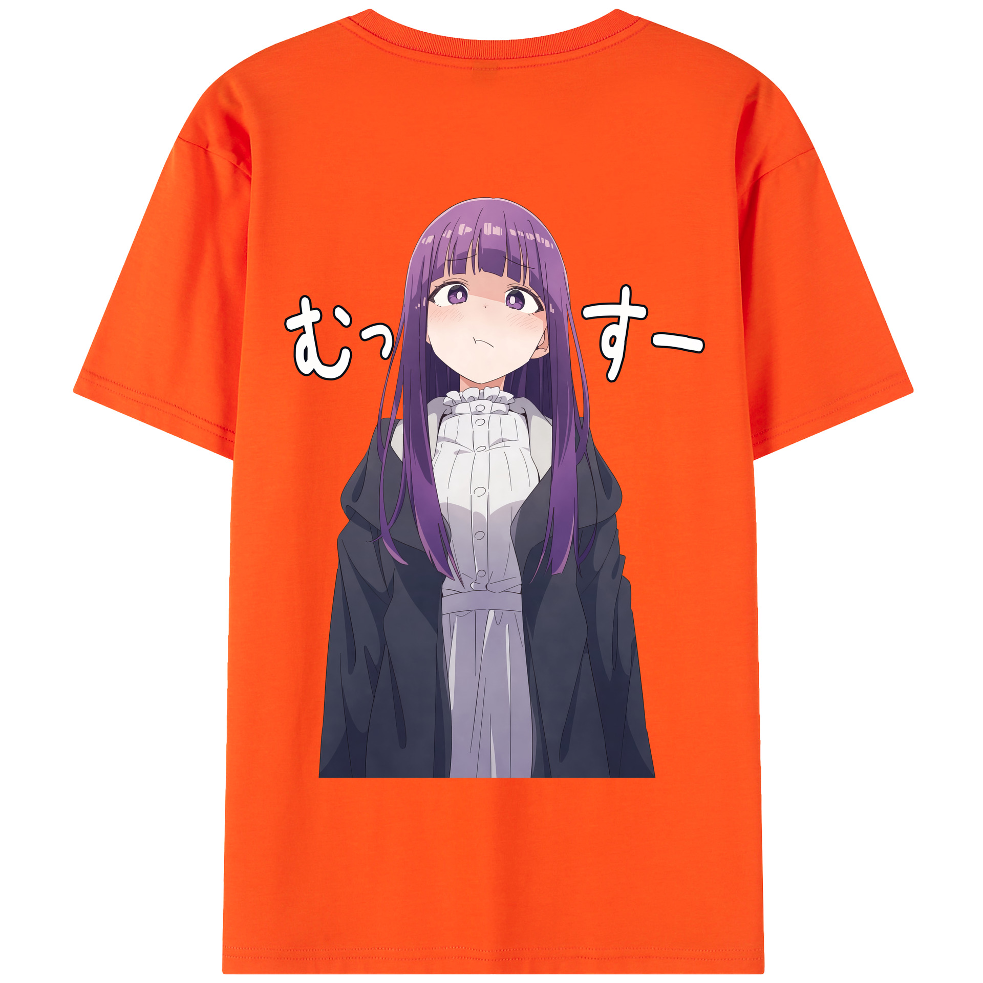 （画像用） 葬送のフリーレン Frieren 綿100％半袖Tシャツ（背面プリント）