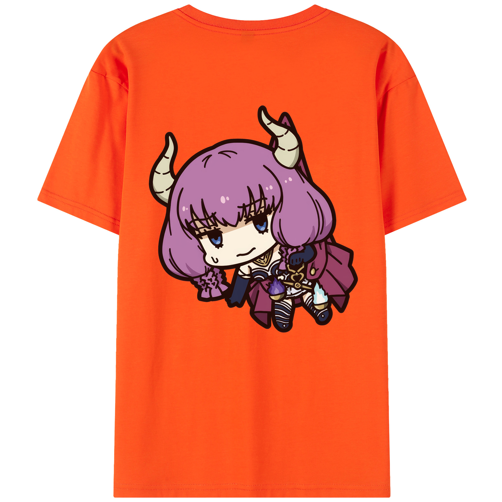 （画像用） 葬送のフリーレン Frieren 綿100％半袖Tシャツ（背面プリント）