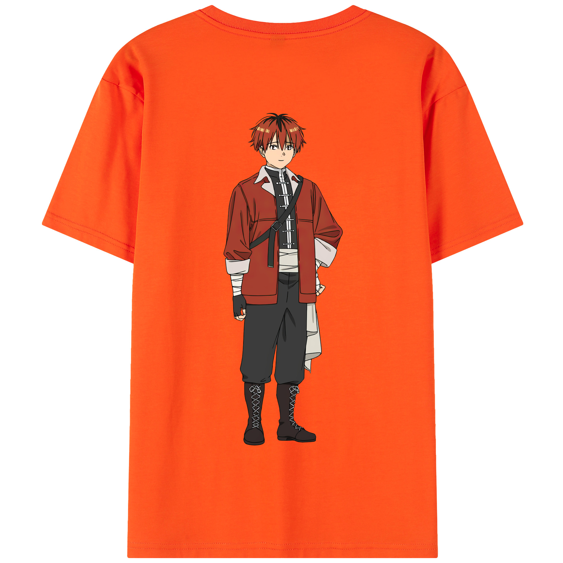 （画像用） 葬送のフリーレン Frieren 綿100％半袖Tシャツ（背面プリント）