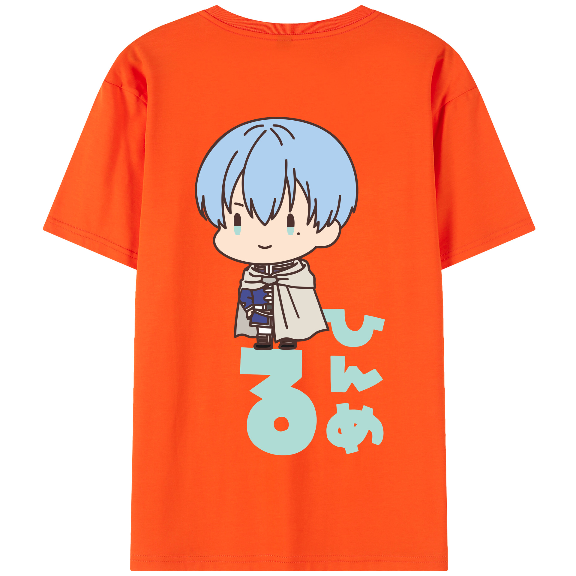 （画像用） 葬送のフリーレン Frieren 綿100％半袖Tシャツ（背面プリント）