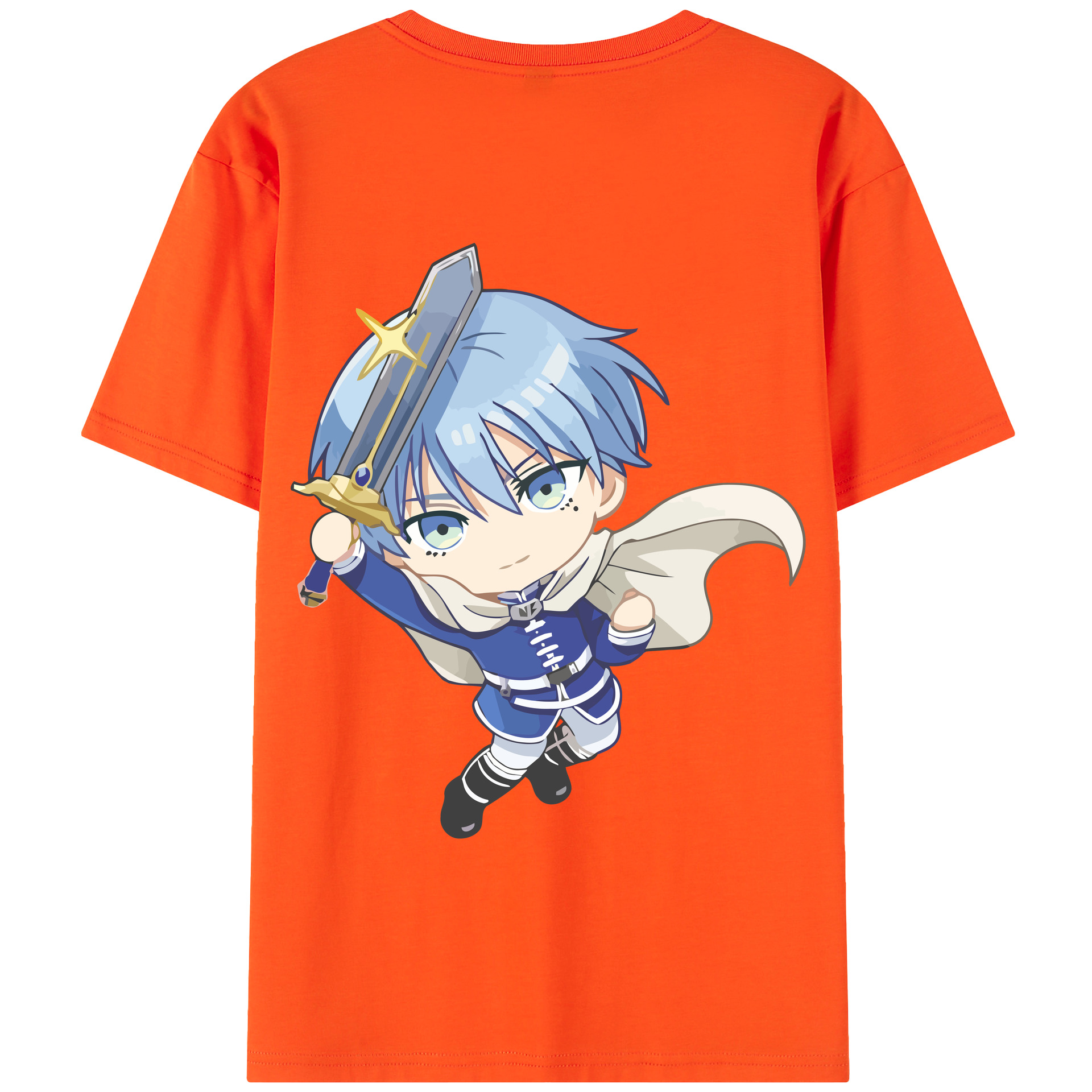 （画像用） 葬送のフリーレン Frieren 綿100％半袖Tシャツ（背面プリント）