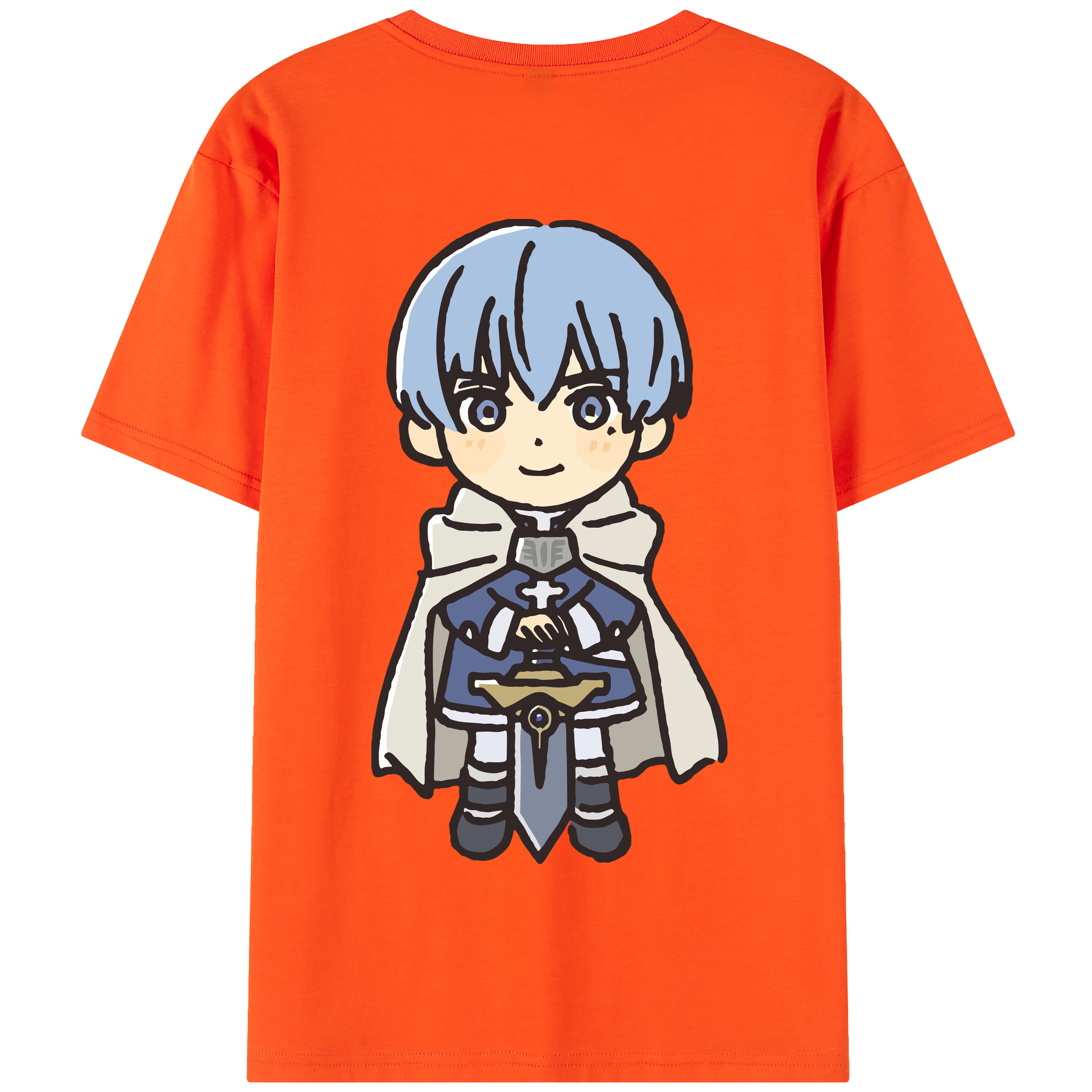 （画像用） 葬送のフリーレン Frieren 綿100％半袖Tシャツ（背面プリント）