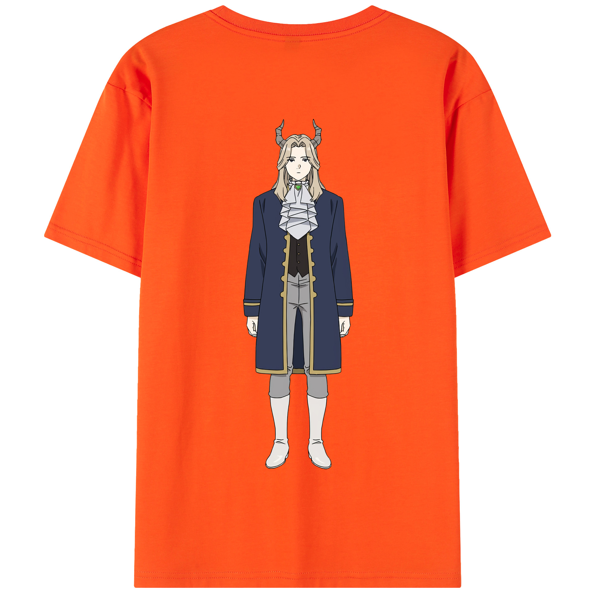（画像用） 葬送のフリーレン Frieren 綿100％半袖Tシャツ（背面プリント）