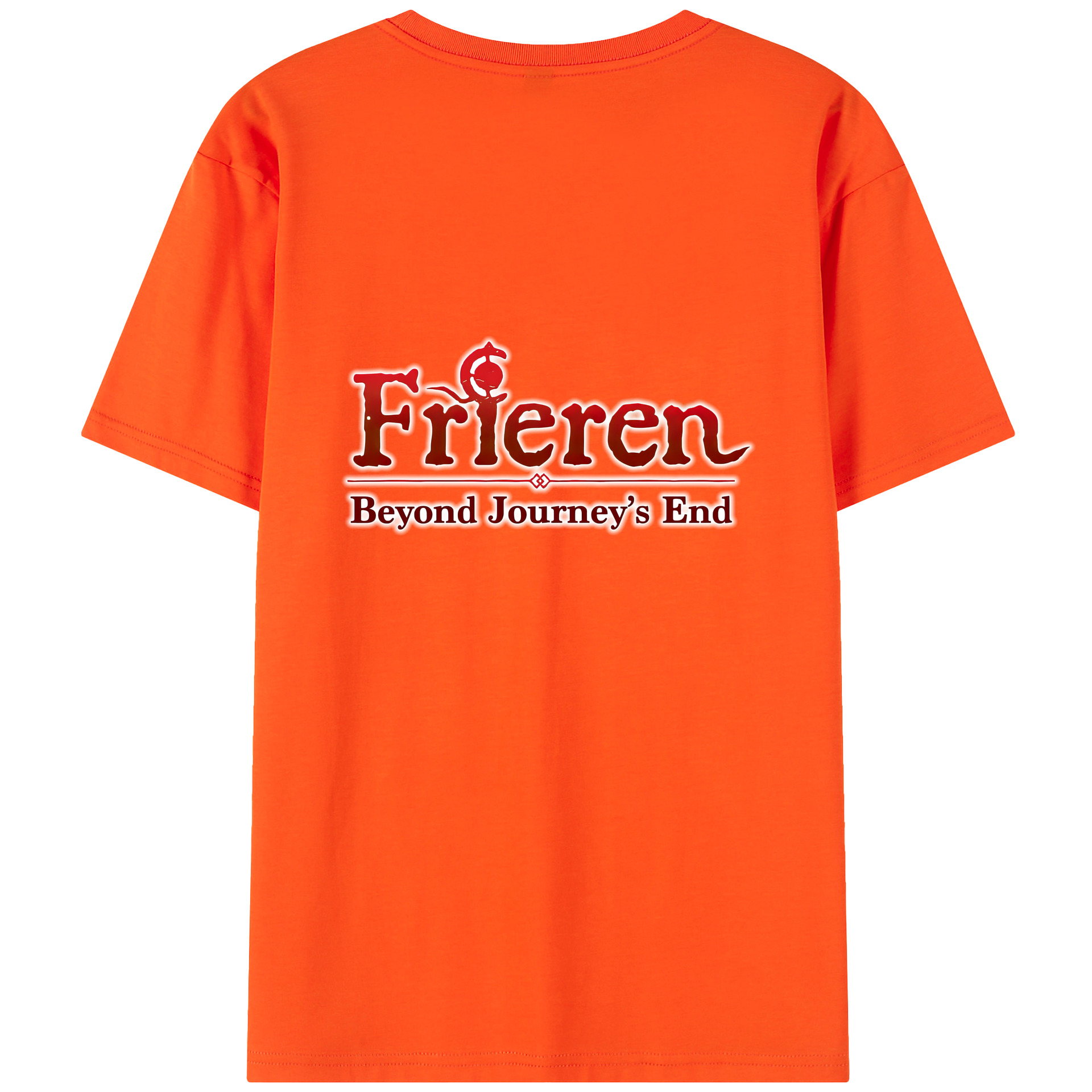 （画像用） 葬送のフリーレン Frieren 綿100％半袖Tシャツ（背面プリント）