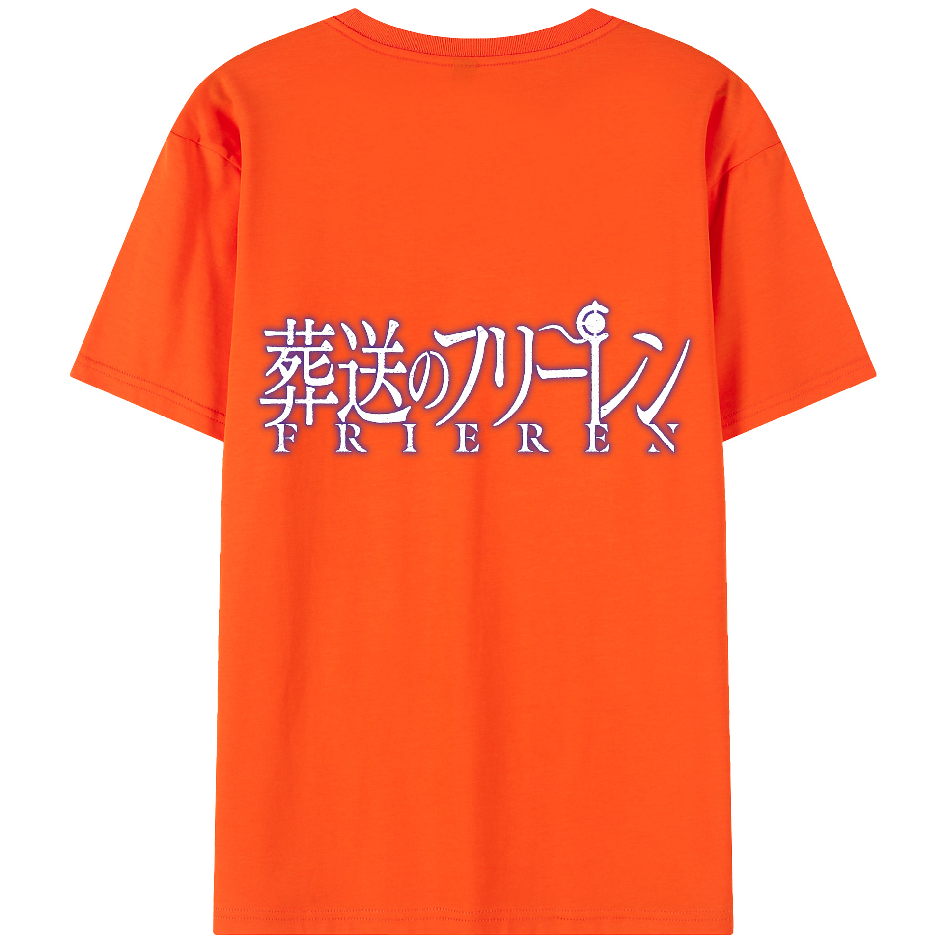 （画像用） 葬送のフリーレン Frieren 綿100％半袖Tシャツ（背面プリント）