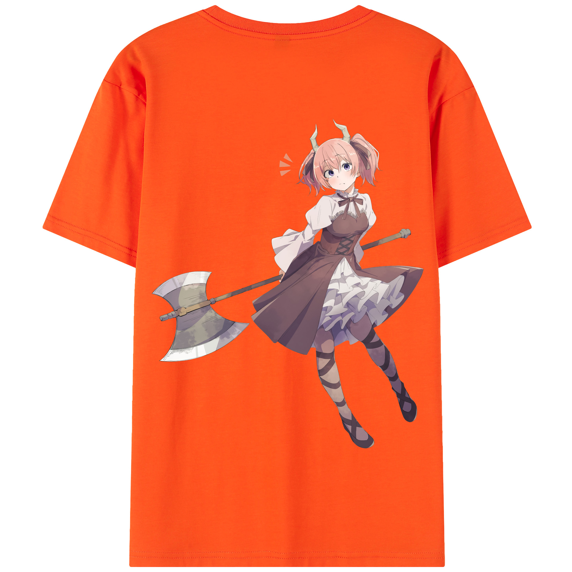 （画像用） 葬送のフリーレン Frieren 綿100％半袖Tシャツ（背面プリント）