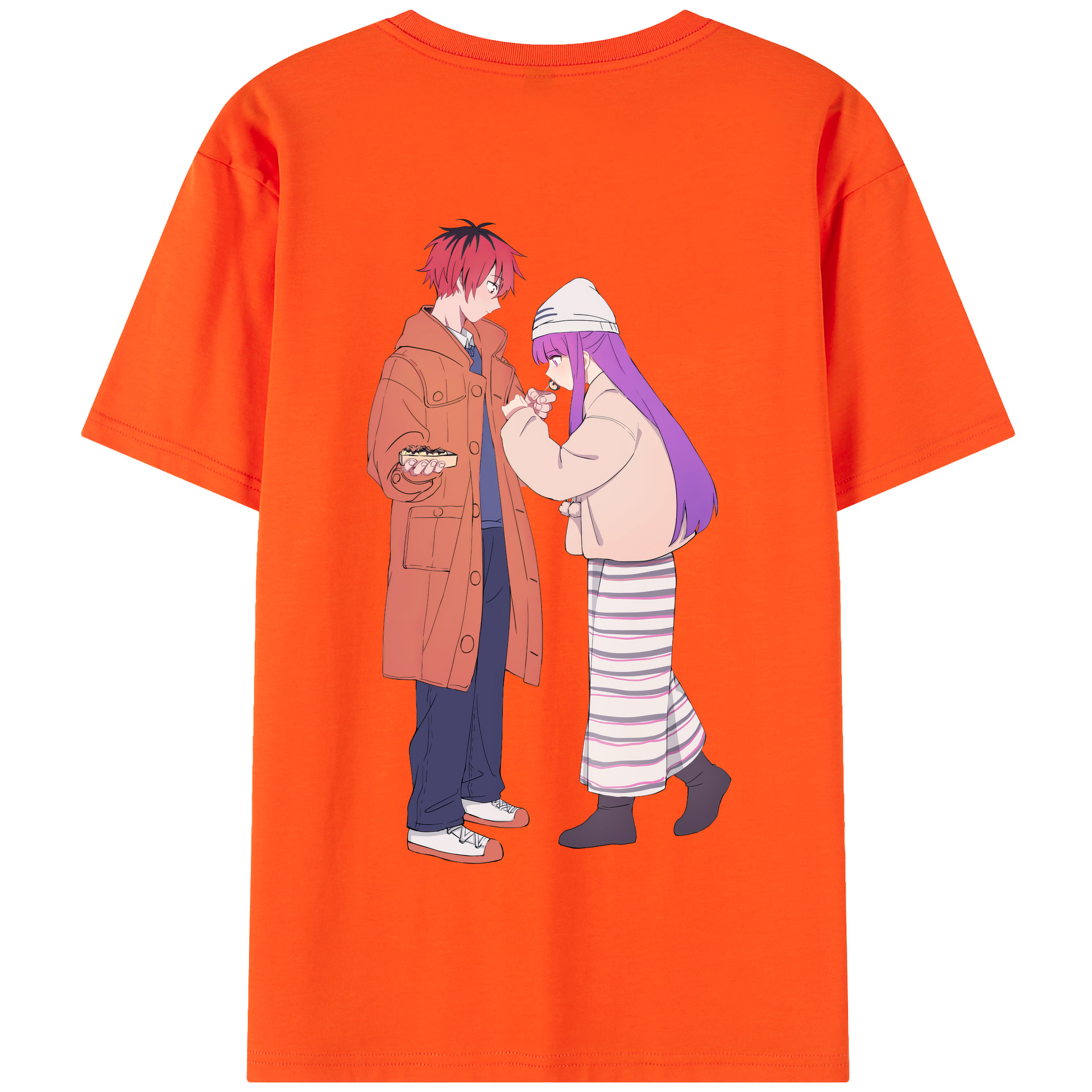 （画像用） 葬送のフリーレン Frieren 綿100％半袖Tシャツ（背面プリント）