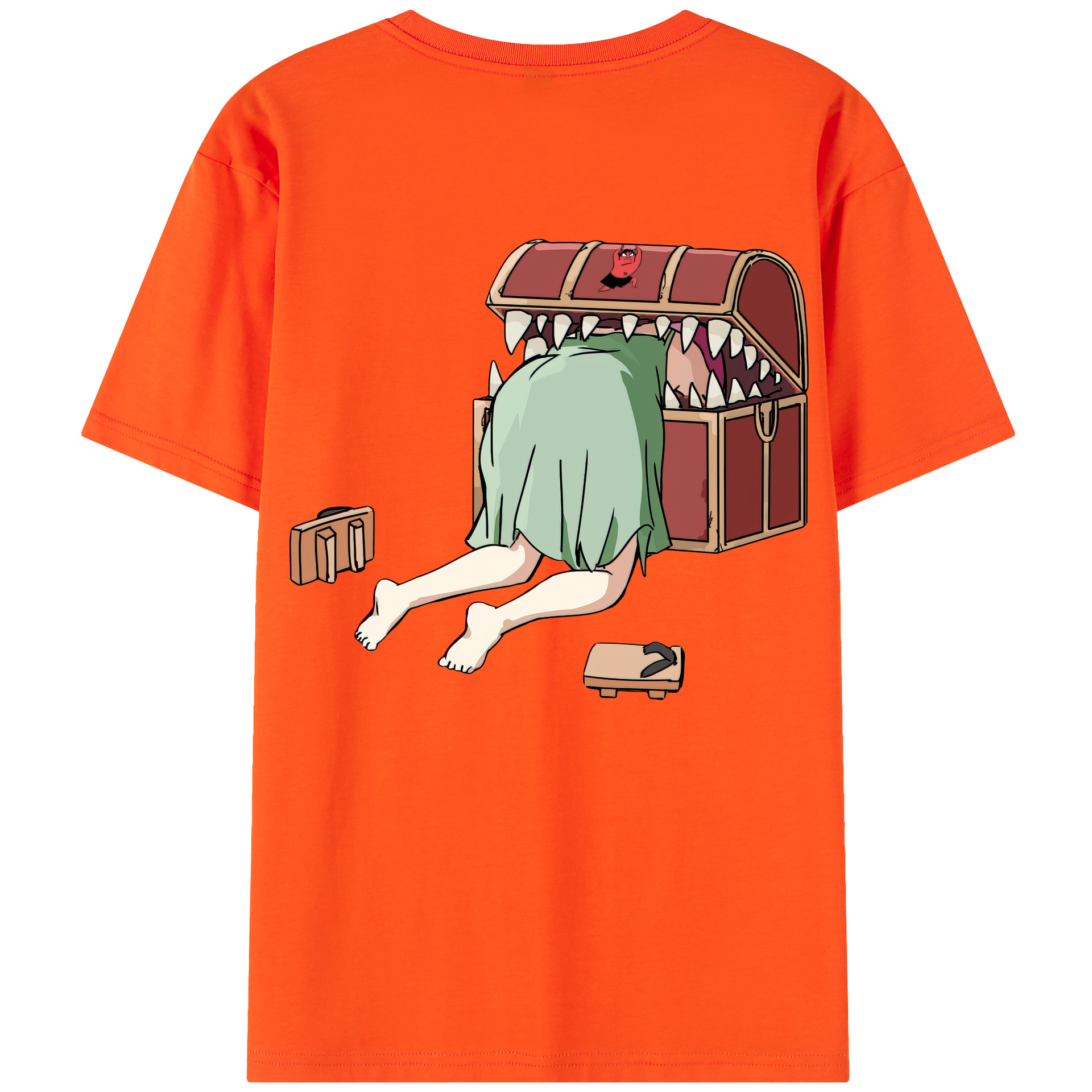 （画像用） 葬送のフリーレン Frieren 綿100％半袖Tシャツ（背面プリント）