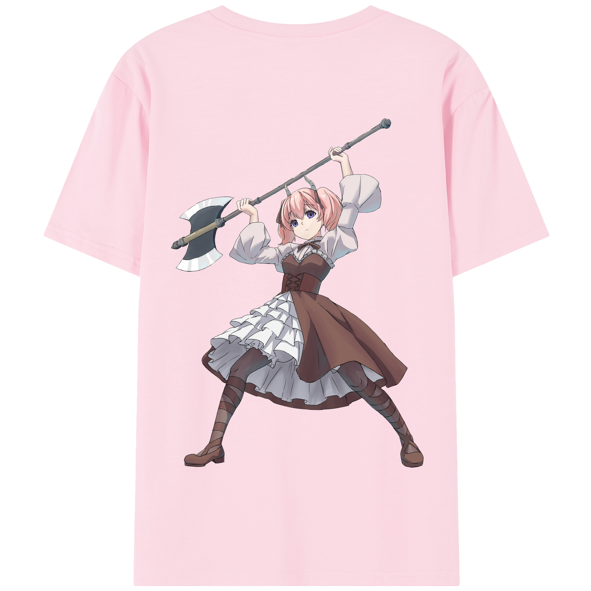 （画像用） 葬送のフリーレン Frieren 綿100％半袖Tシャツ（背面プリント）