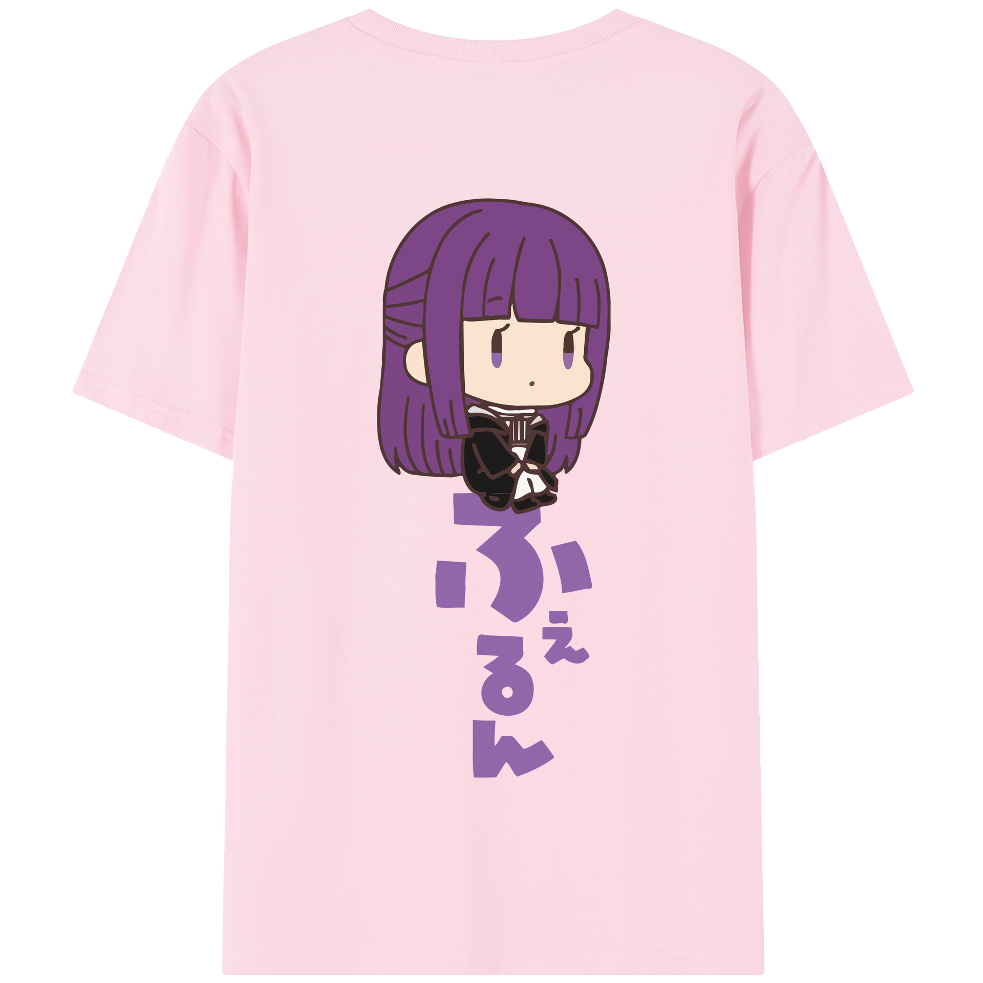 （画像用） 葬送のフリーレン Frieren 綿100％半袖Tシャツ（背面プリント）