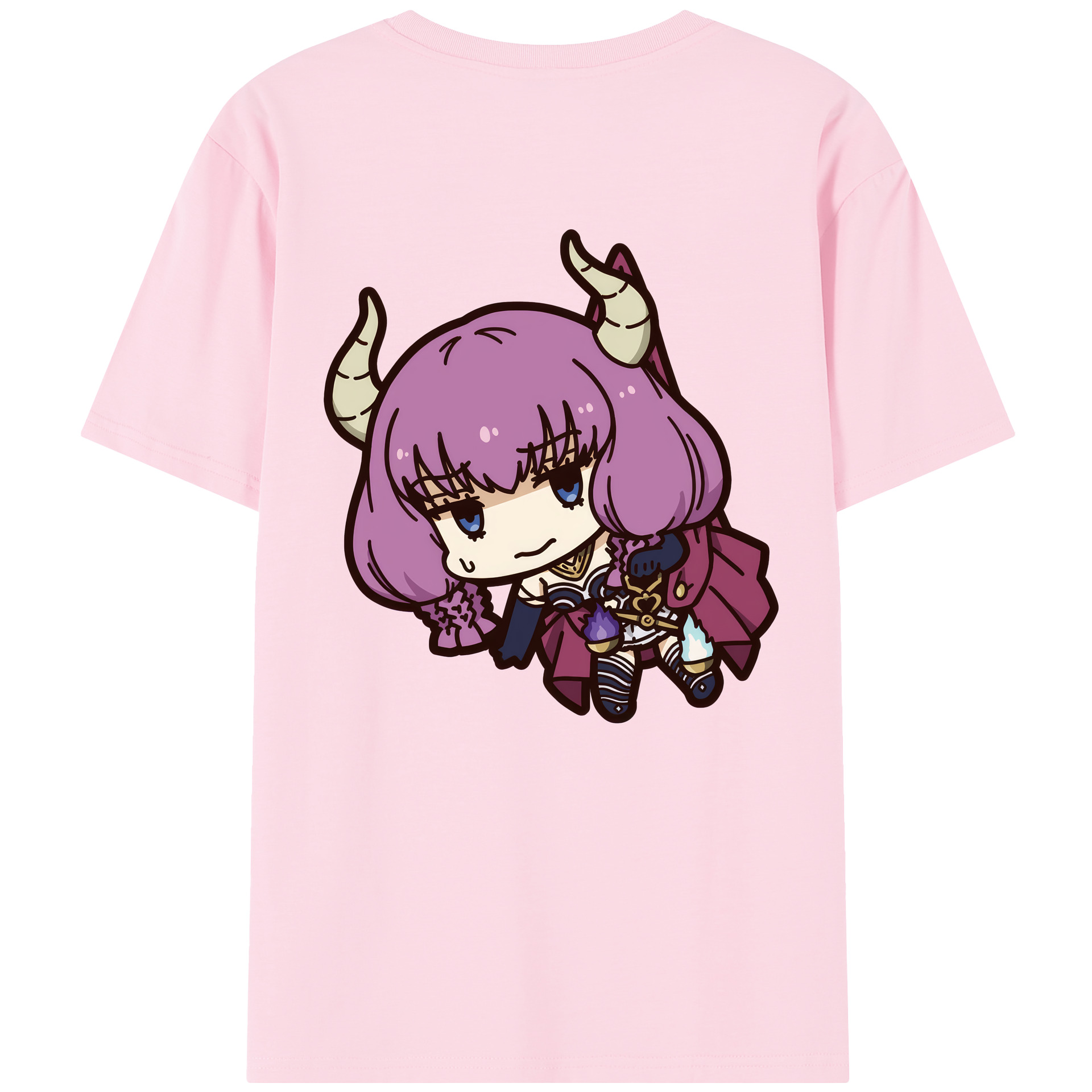 （画像用） 葬送のフリーレン Frieren 綿100％半袖Tシャツ（背面プリント）
