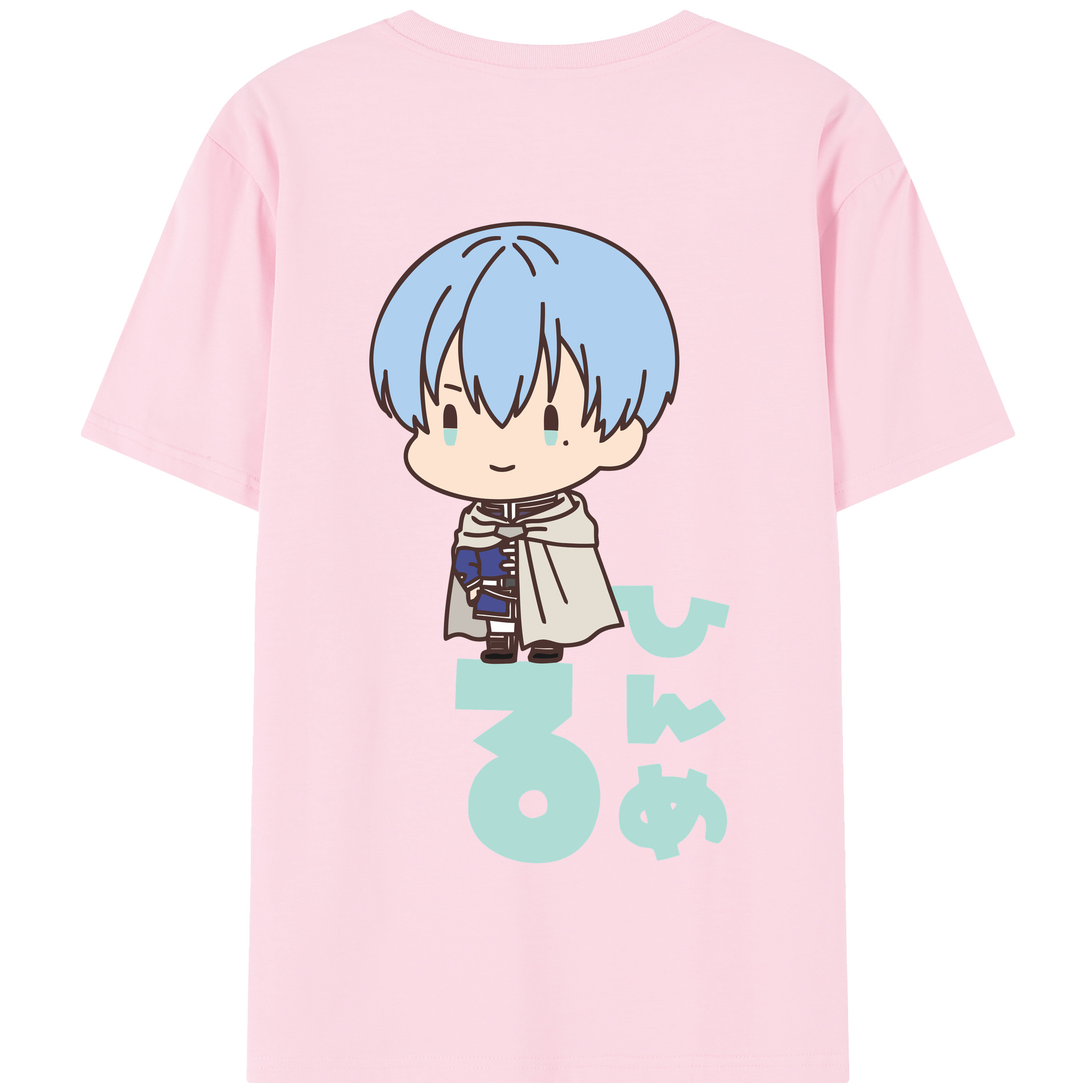 （画像用） 葬送のフリーレン Frieren 綿100％半袖Tシャツ（背面プリント）