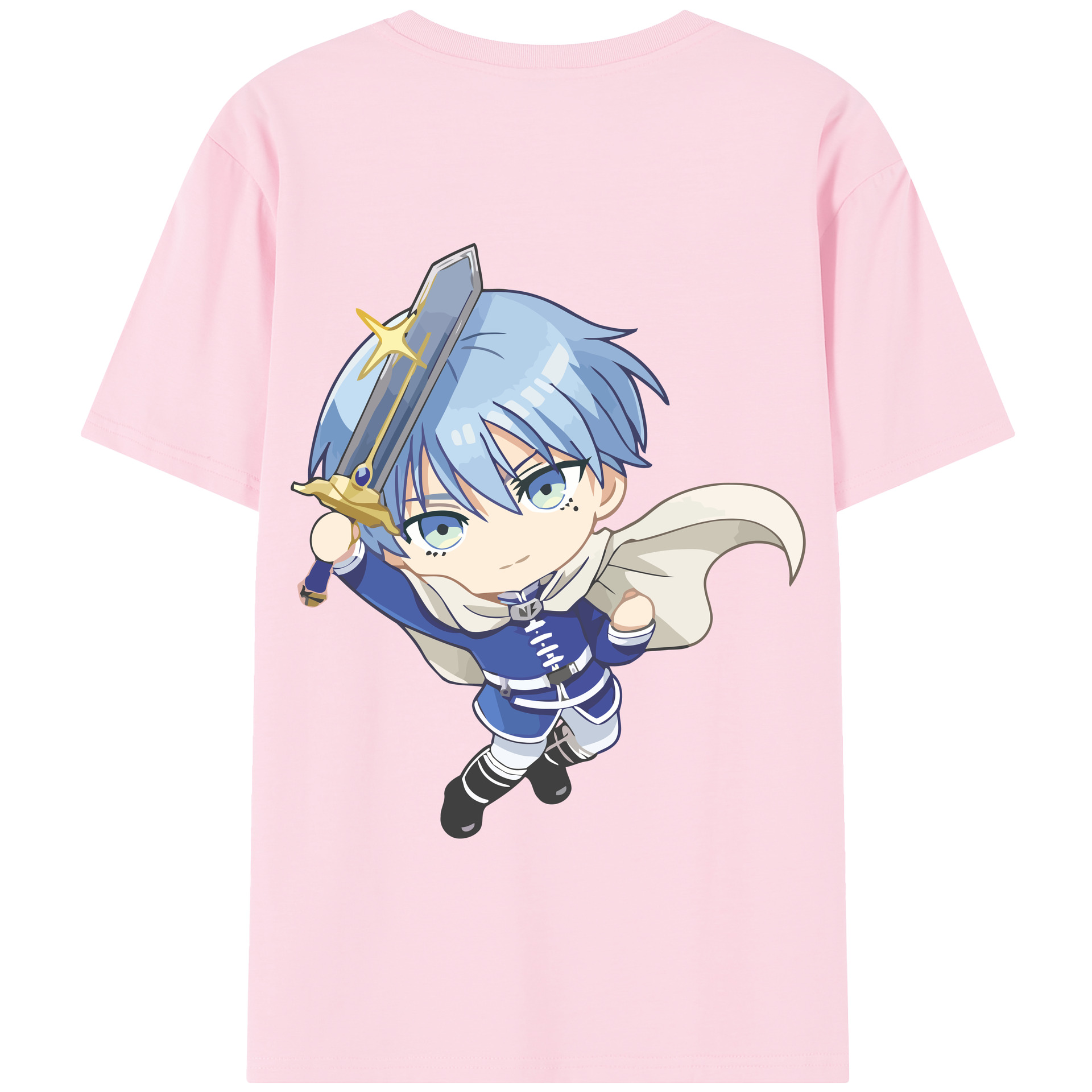（画像用） 葬送のフリーレン Frieren 綿100％半袖Tシャツ（背面プリント）