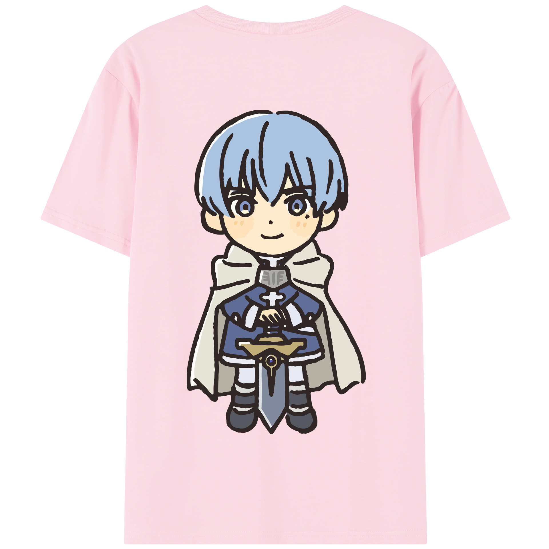 （画像用） 葬送のフリーレン Frieren 綿100％半袖Tシャツ（背面プリント）