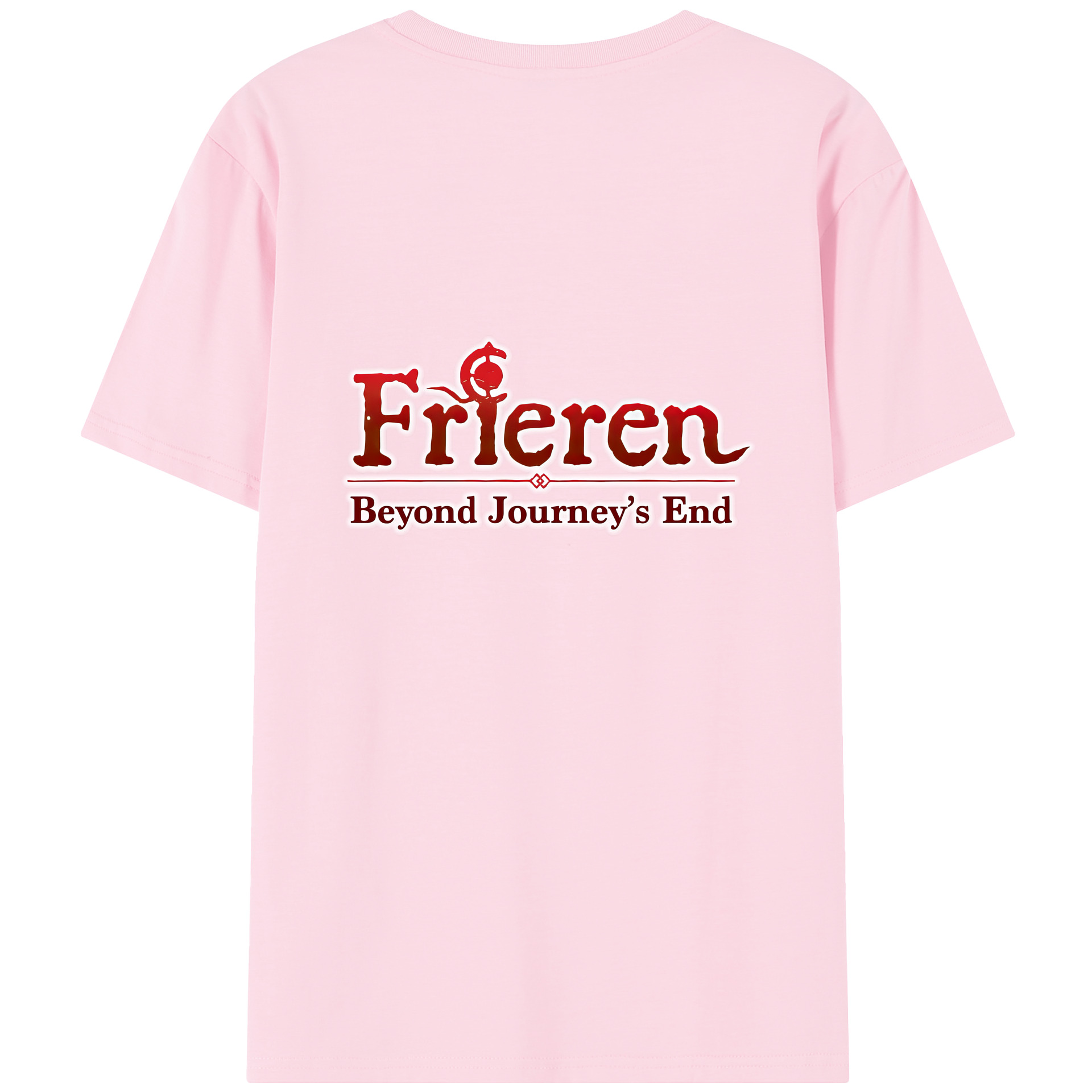 （画像用） 葬送のフリーレン Frieren 綿100％半袖Tシャツ（背面プリント）
