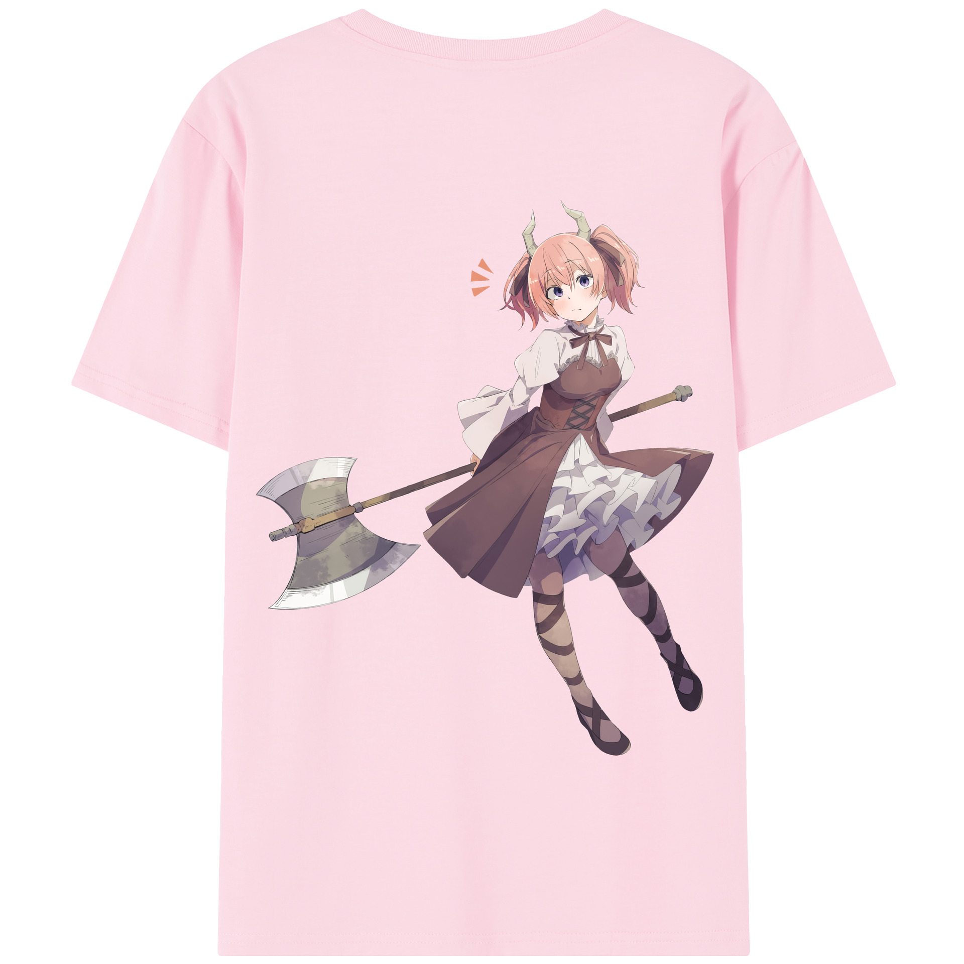 （画像用） 葬送のフリーレン Frieren 綿100％半袖Tシャツ（背面プリント）