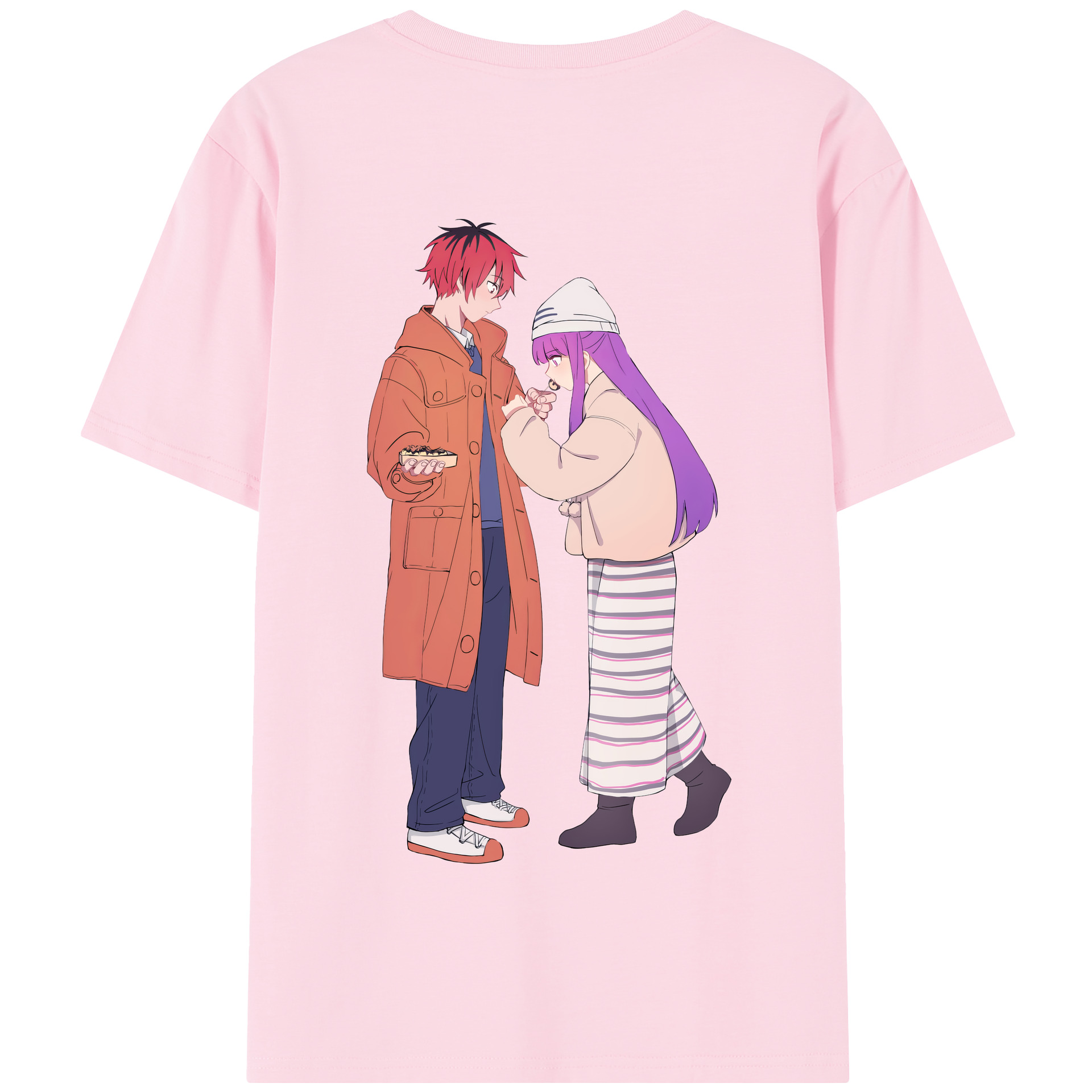 （画像用） 葬送のフリーレン Frieren 綿100％半袖Tシャツ（背面プリント）