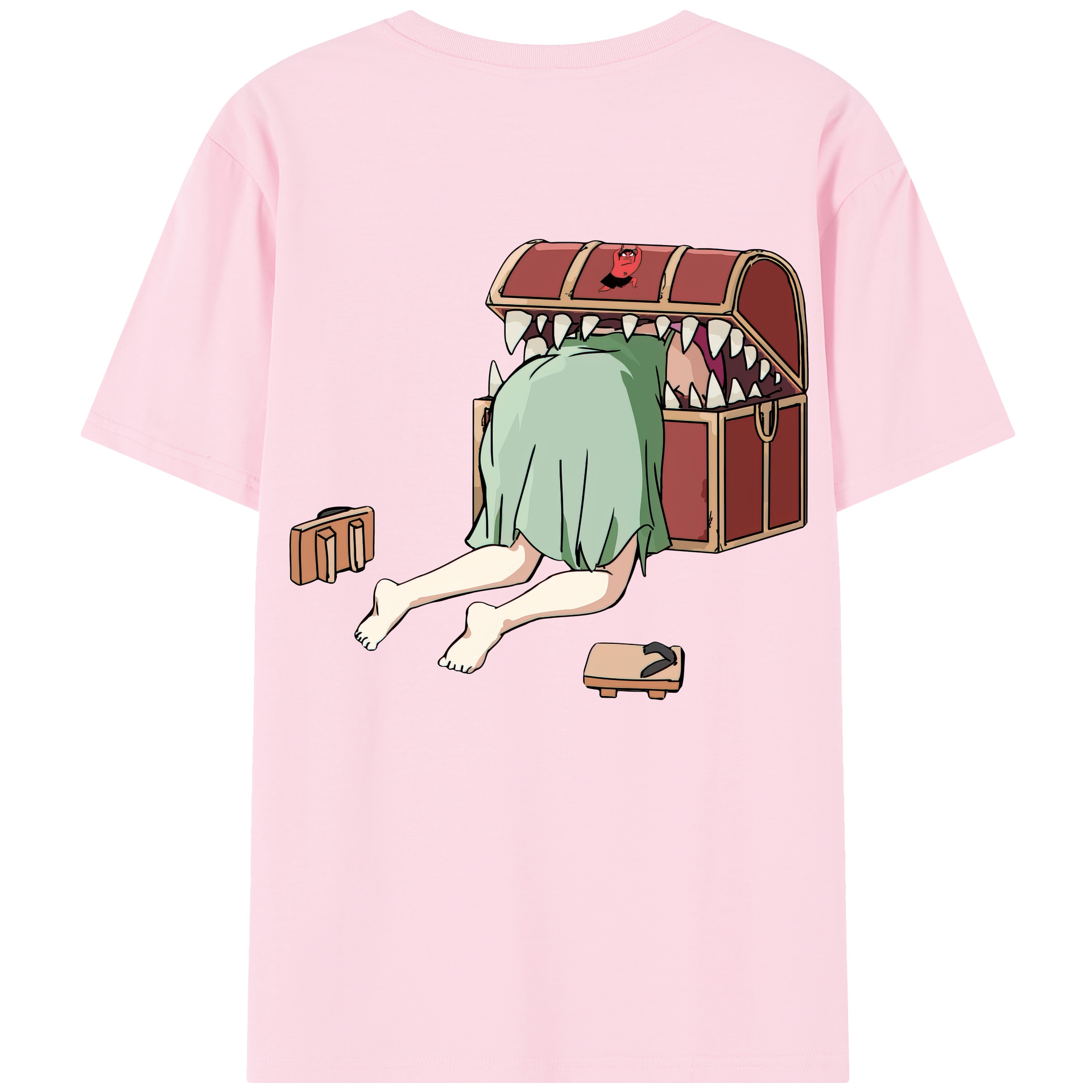 （画像用） 葬送のフリーレン Frieren 綿100％半袖Tシャツ（背面プリント）