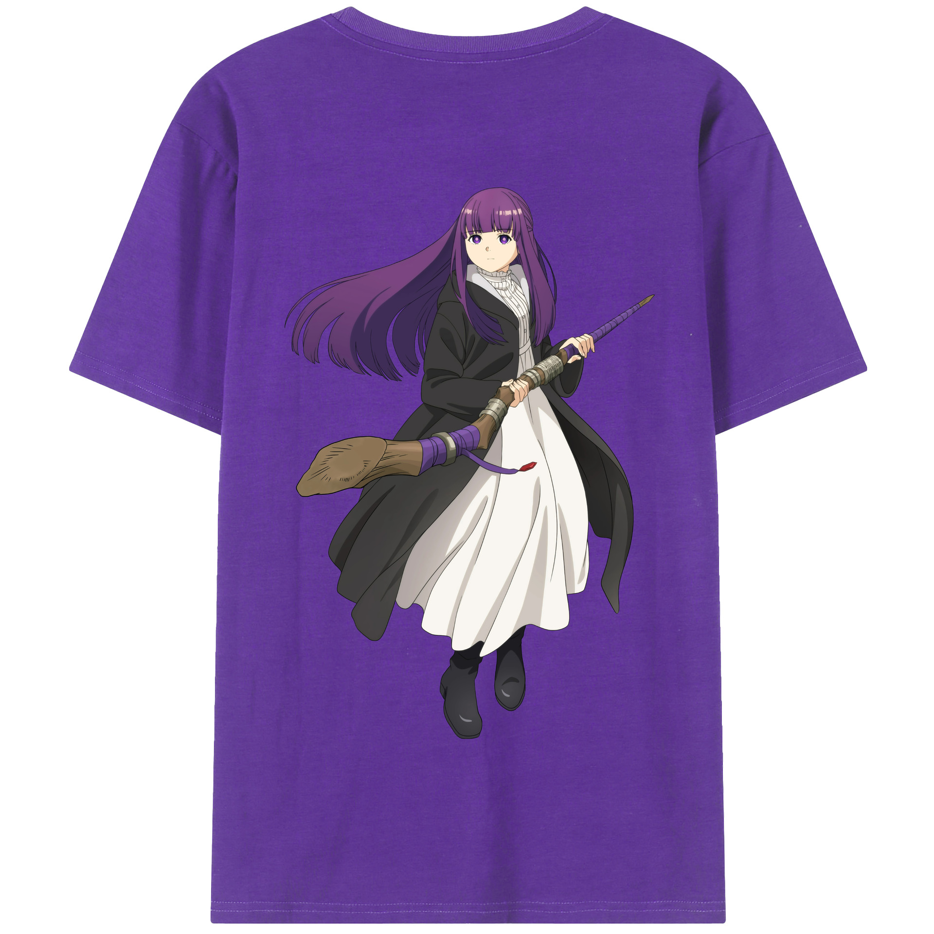 （画像用） 葬送のフリーレン Frieren 綿100％半袖Tシャツ（背面プリント）