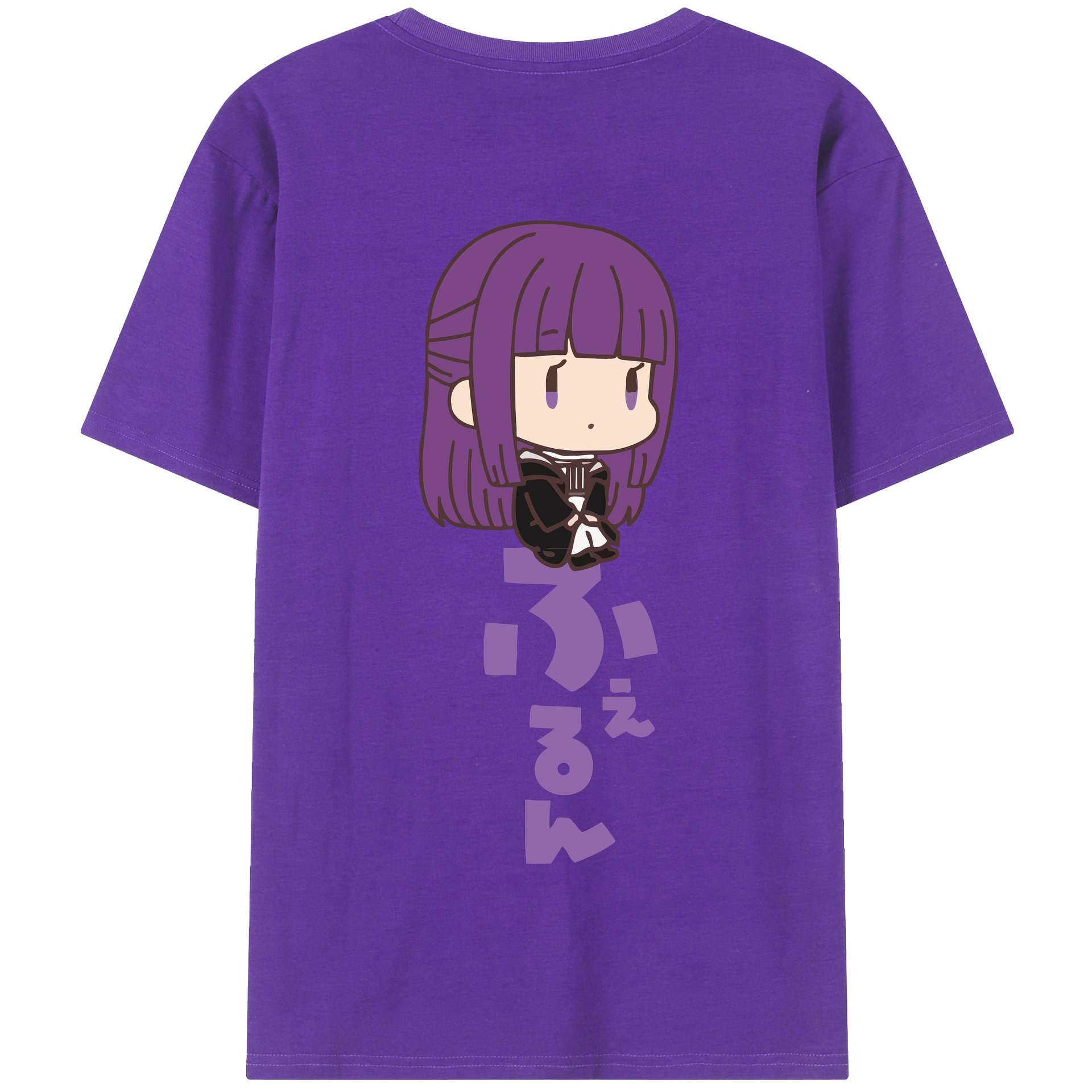 （画像用） 葬送のフリーレン Frieren 綿100％半袖Tシャツ（背面プリント）