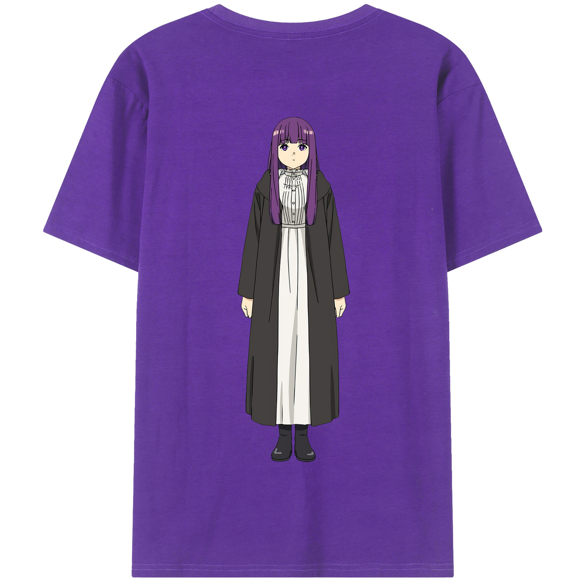 （画像用） 葬送のフリーレン Frieren 綿100％半袖Tシャツ（背面プリント）