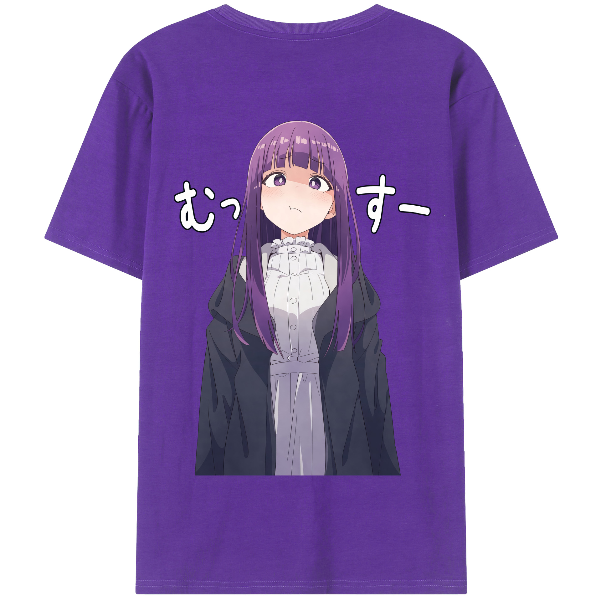 （画像用） 葬送のフリーレン Frieren 綿100％半袖Tシャツ（背面プリント）