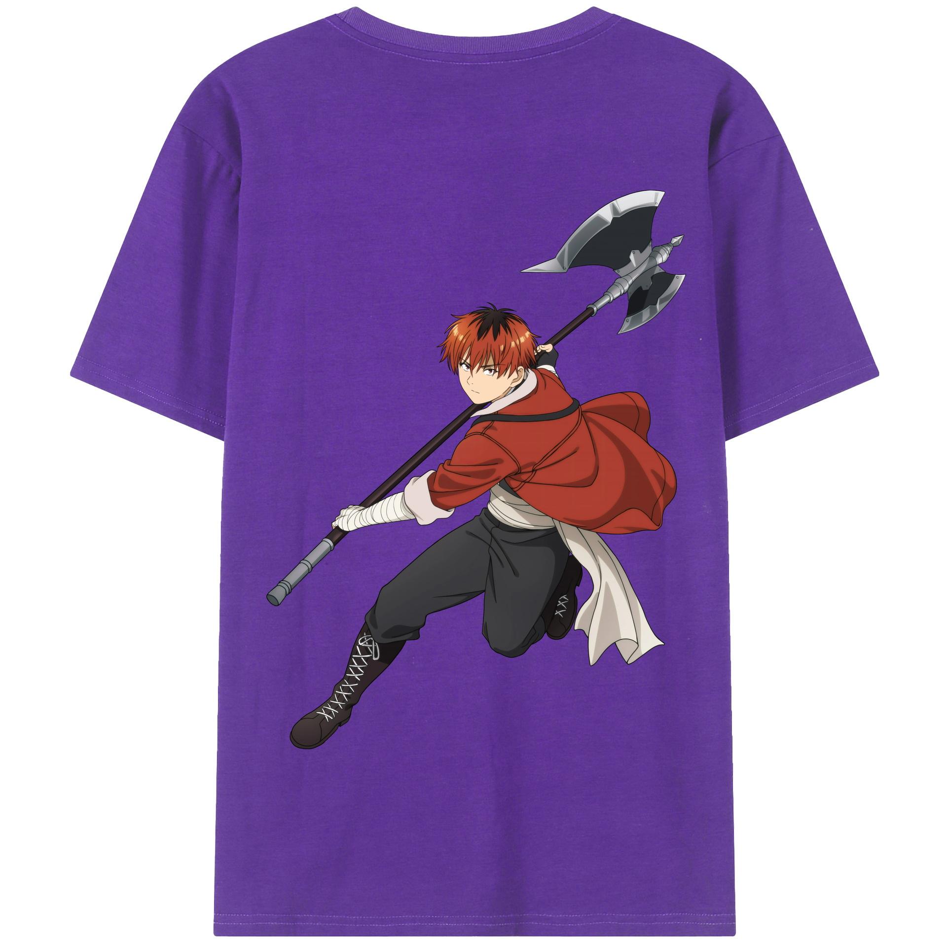 （画像用） 葬送のフリーレン Frieren 綿100％半袖Tシャツ（背面プリント）