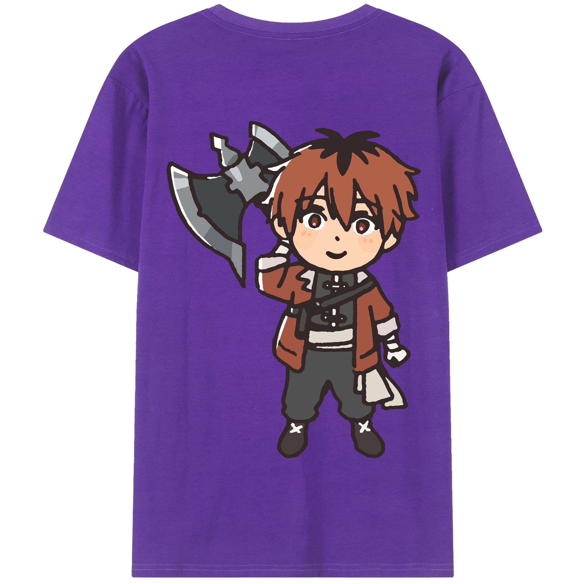 （画像用） 葬送のフリーレン Frieren 綿100％半袖Tシャツ（背面プリント）