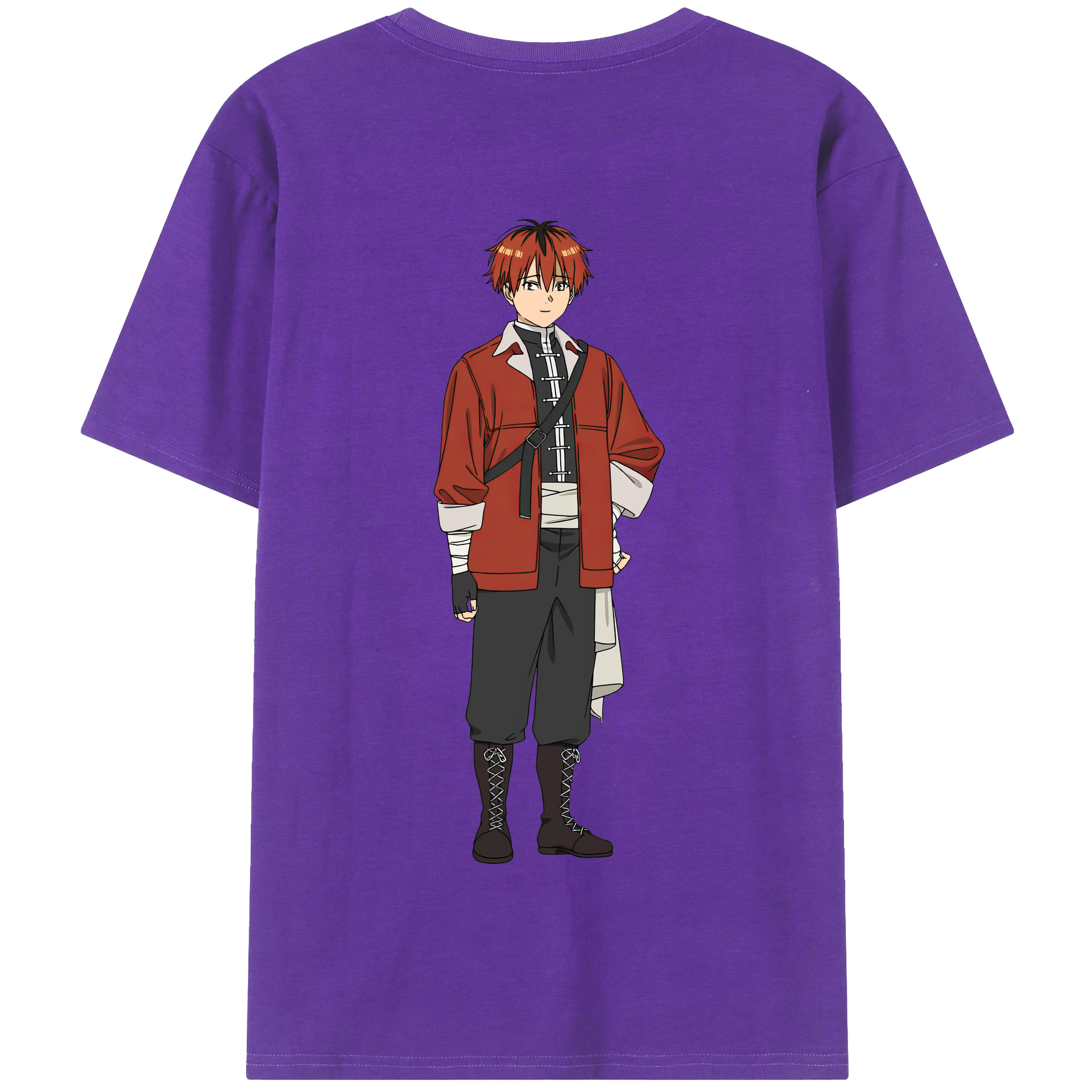 （画像用） 葬送のフリーレン Frieren 綿100％半袖Tシャツ（背面プリント）