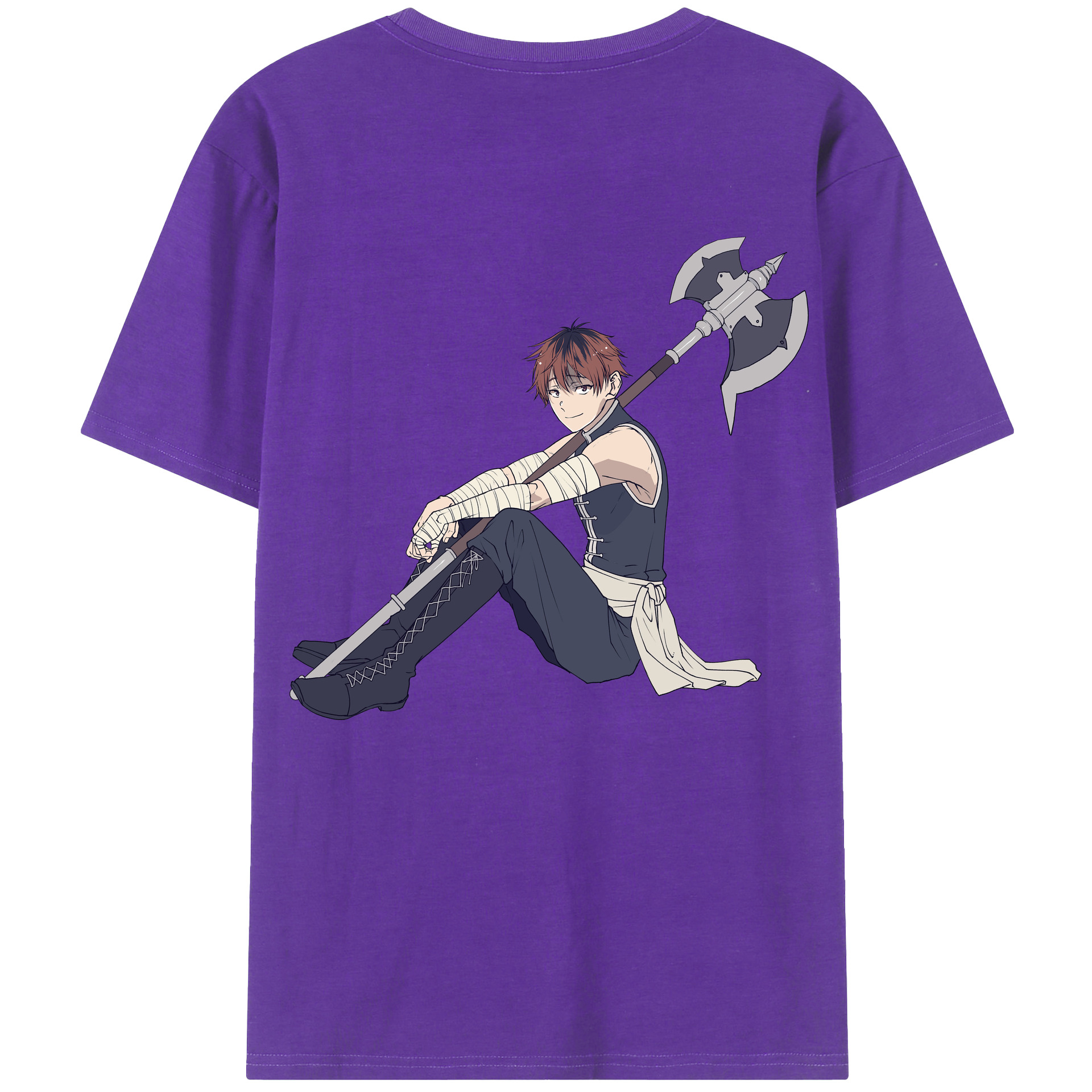 （画像用） 葬送のフリーレン Frieren 綿100％半袖Tシャツ（背面プリント）