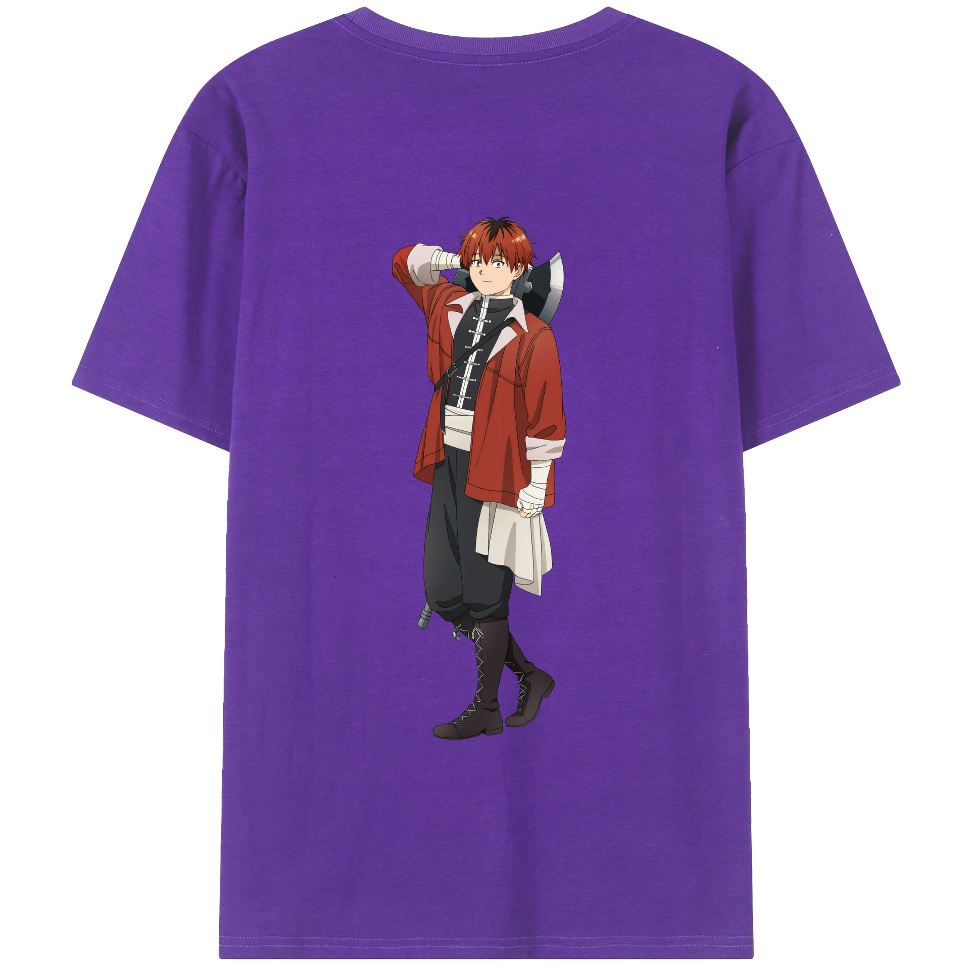 （画像用） 葬送のフリーレン Frieren 綿100％半袖Tシャツ（背面プリント）