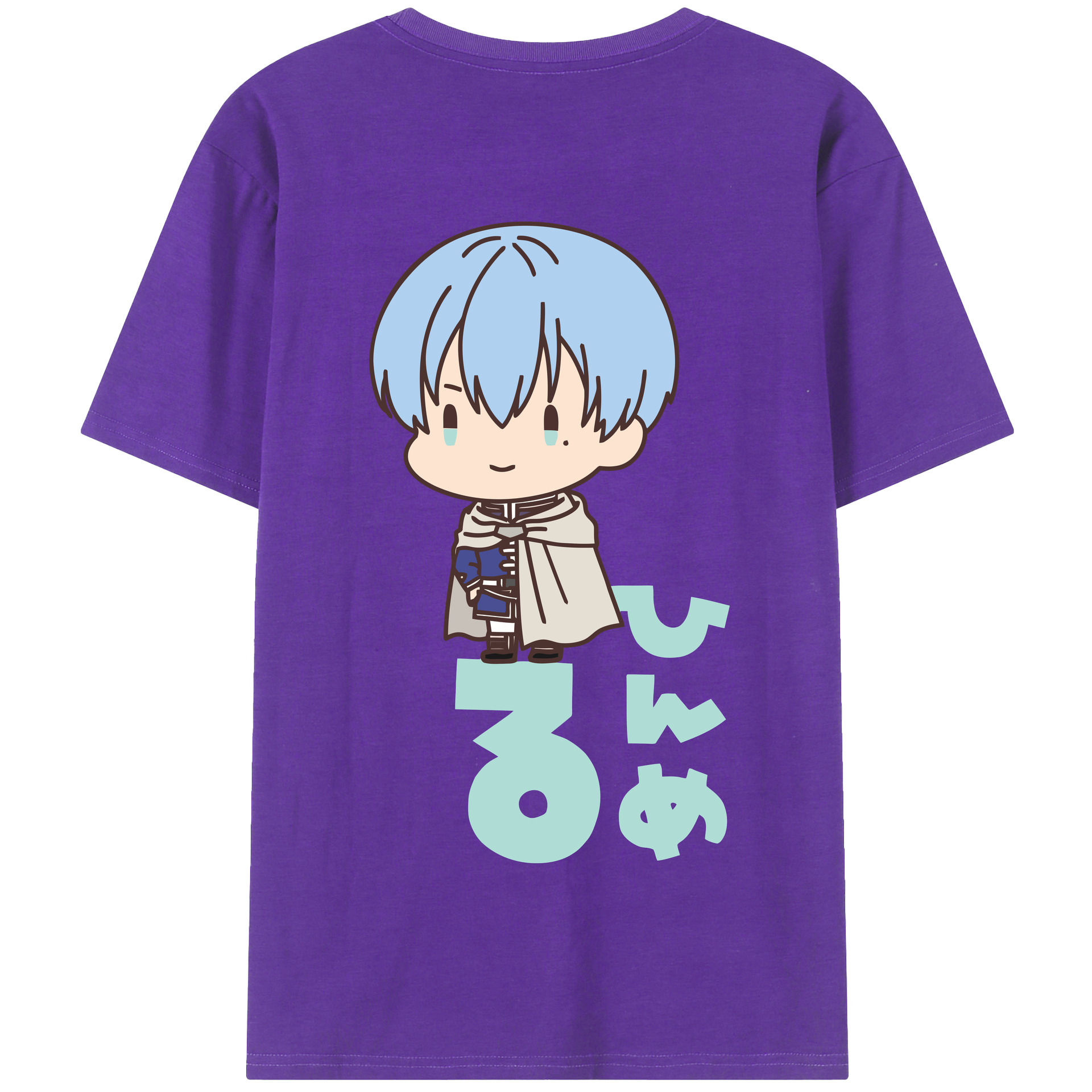 （画像用） 葬送のフリーレン Frieren 綿100％半袖Tシャツ（背面プリント）