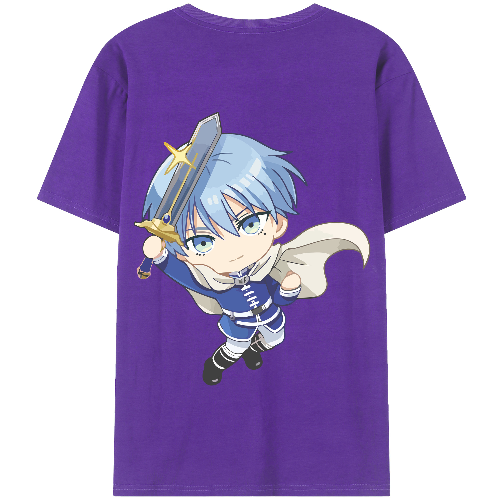 （画像用） 葬送のフリーレン Frieren 綿100％半袖Tシャツ（背面プリント）