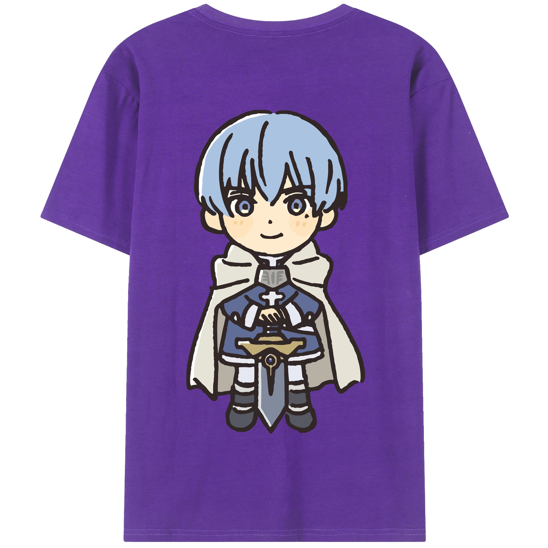 （画像用） 葬送のフリーレン Frieren 綿100％半袖Tシャツ（背面プリント）
