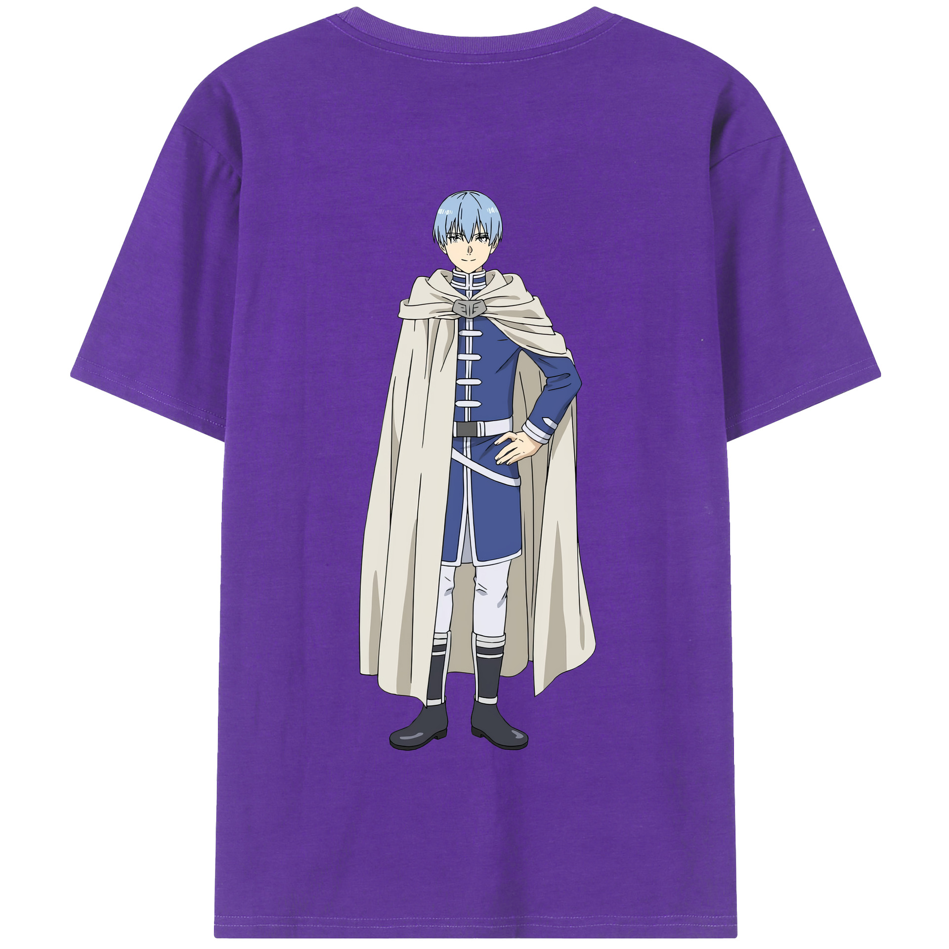 （画像用） 葬送のフリーレン Frieren 綿100％半袖Tシャツ（背面プリント）