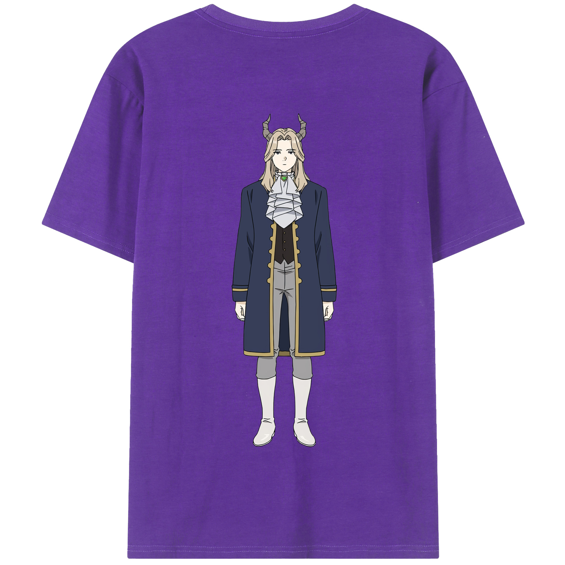 （画像用） 葬送のフリーレン Frieren 綿100％半袖Tシャツ（背面プリント）