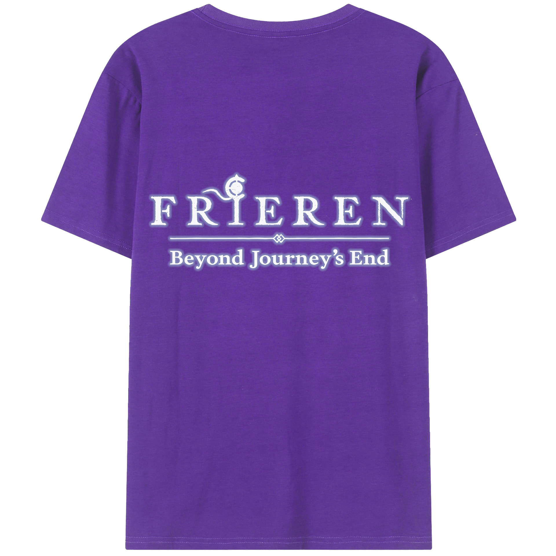 （画像用） 葬送のフリーレン Frieren 綿100％半袖Tシャツ（背面プリント）
