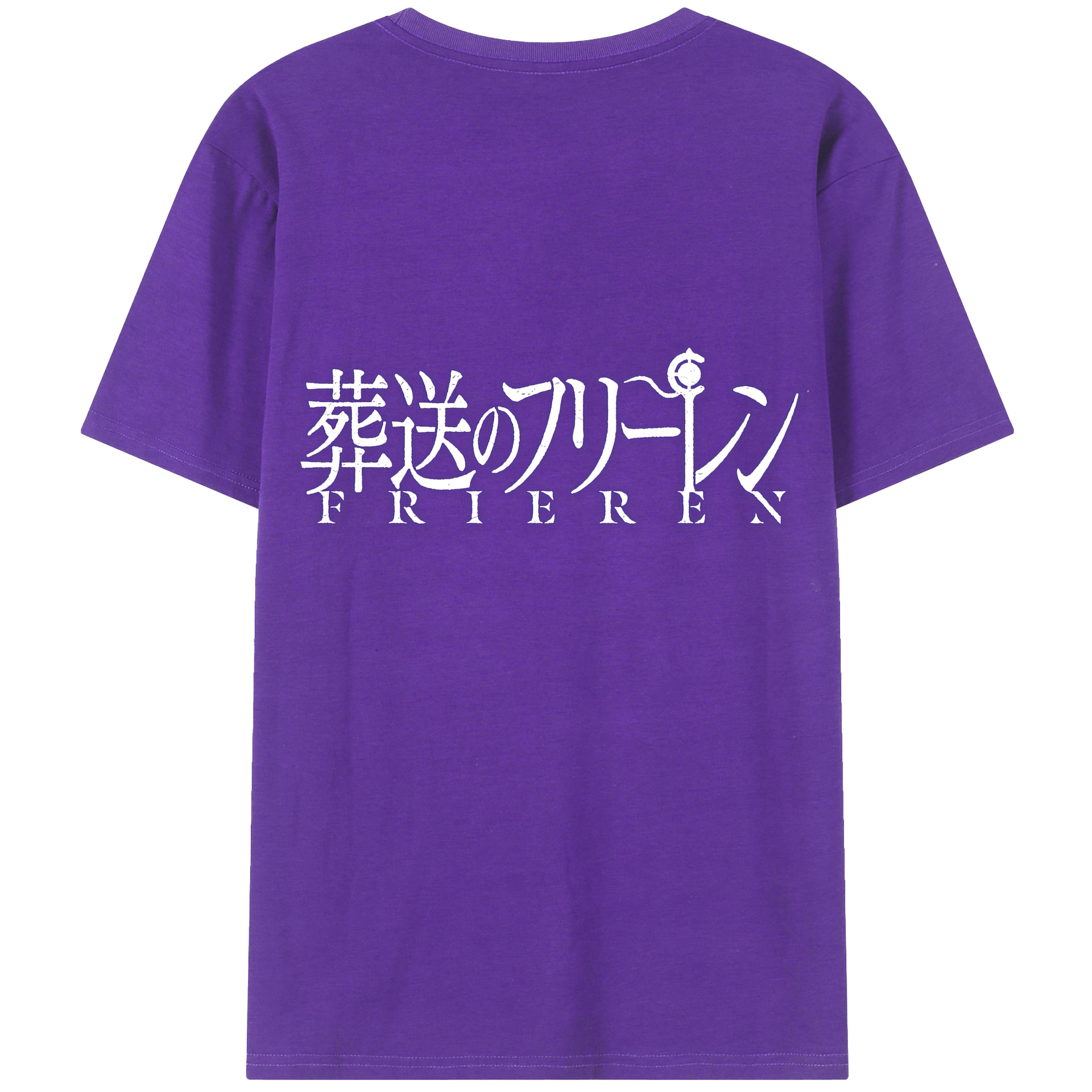 （画像用） 葬送のフリーレン Frieren 綿100％半袖Tシャツ（背面プリント）