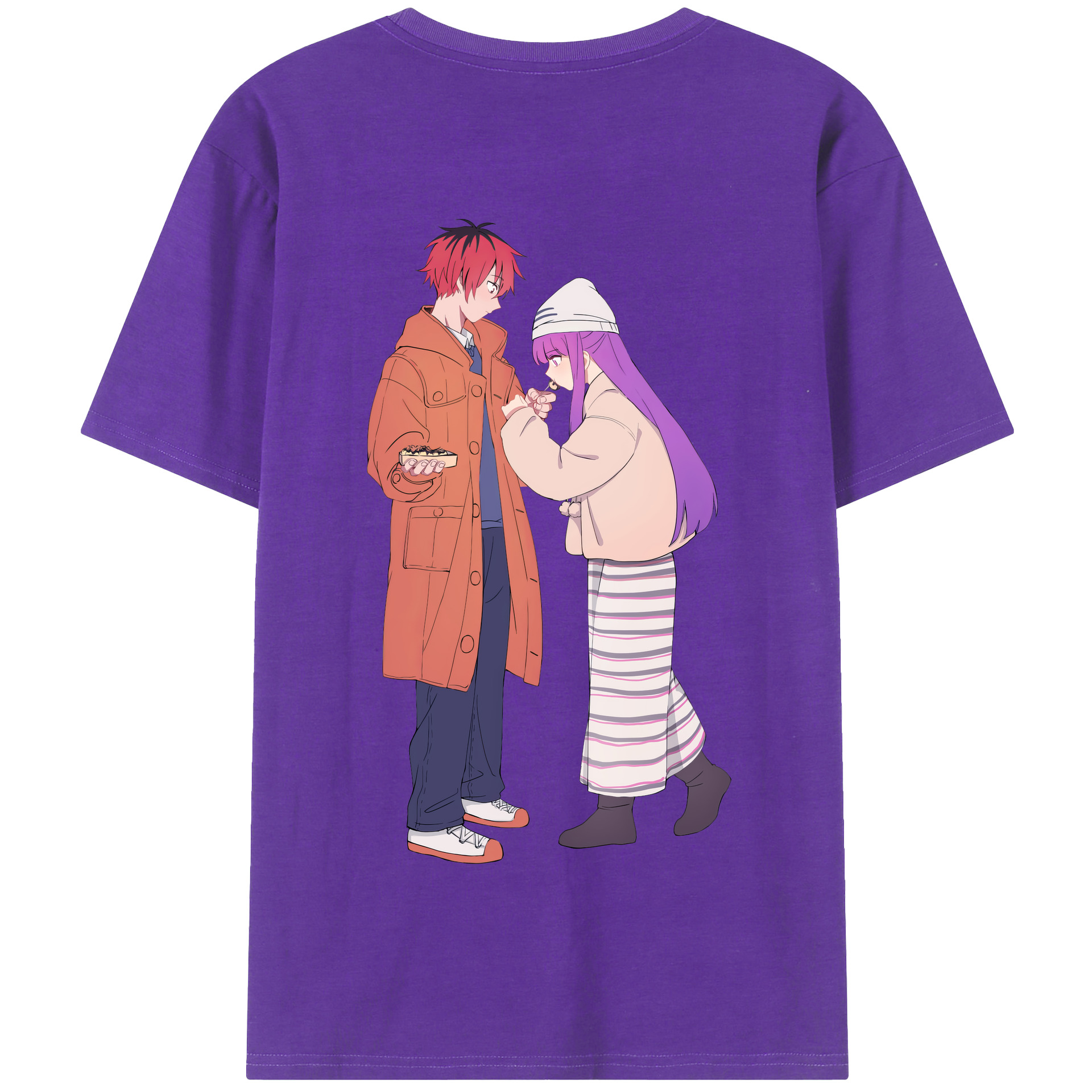 （画像用） 葬送のフリーレン Frieren 綿100％半袖Tシャツ（背面プリント）