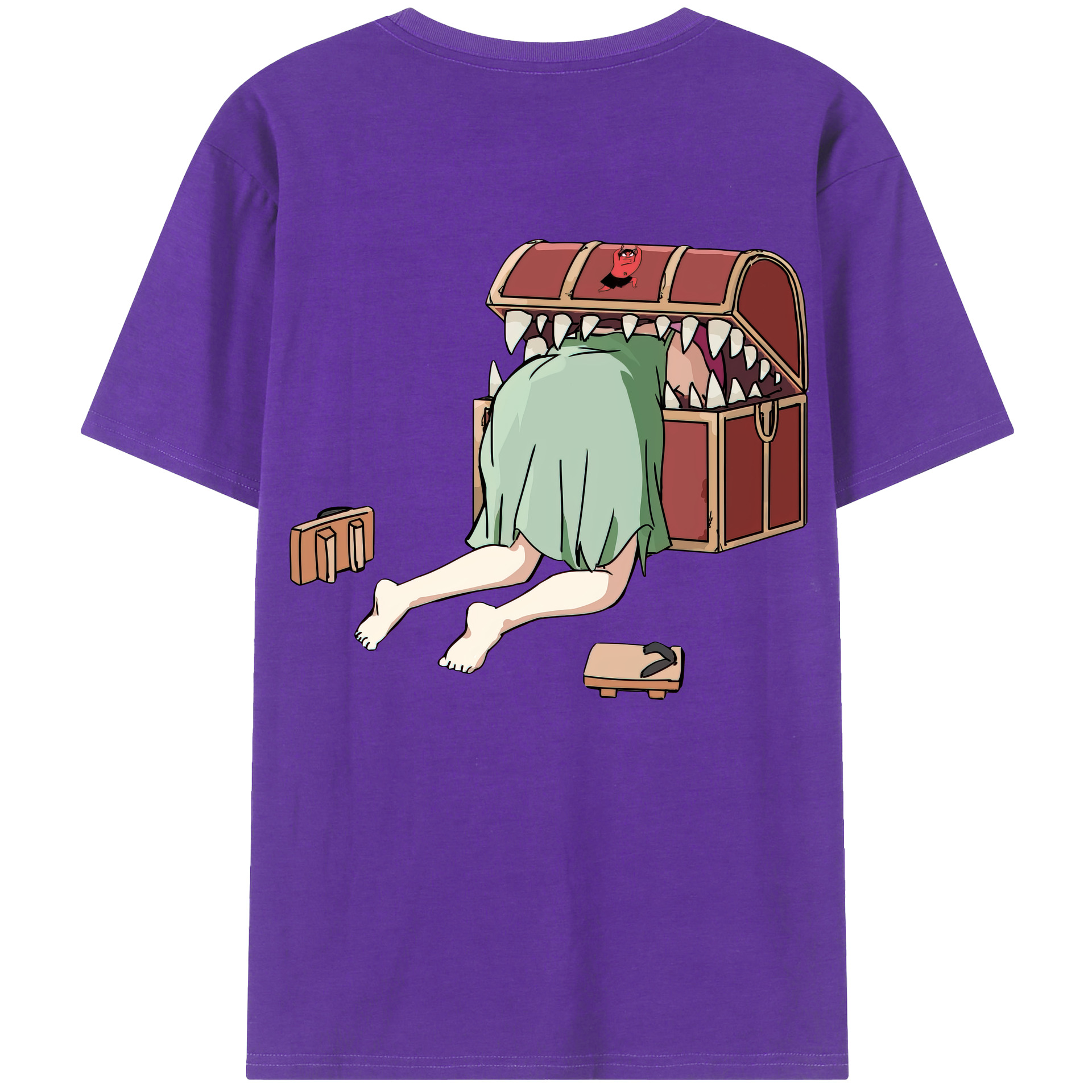 （画像用） 葬送のフリーレン Frieren 綿100％半袖Tシャツ（背面プリント）