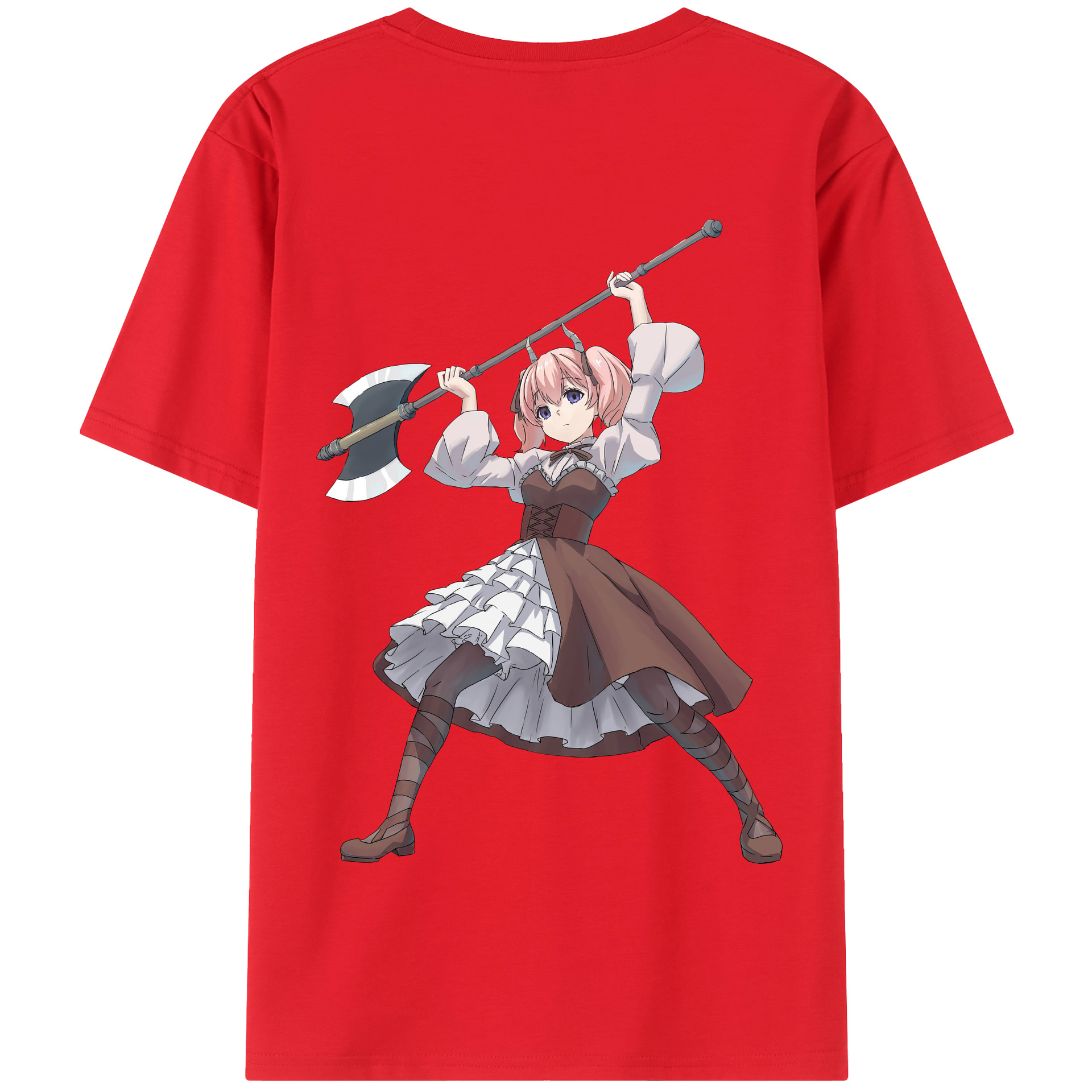 （画像用） 葬送のフリーレン Frieren 綿100％半袖Tシャツ（背面プリント）