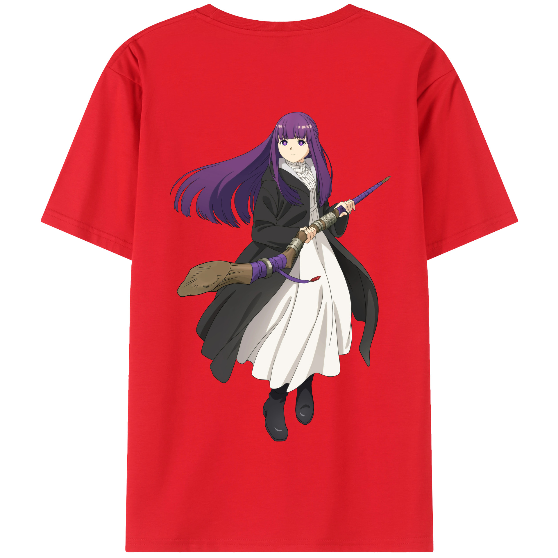 （画像用） 葬送のフリーレン Frieren 綿100％半袖Tシャツ（背面プリント）