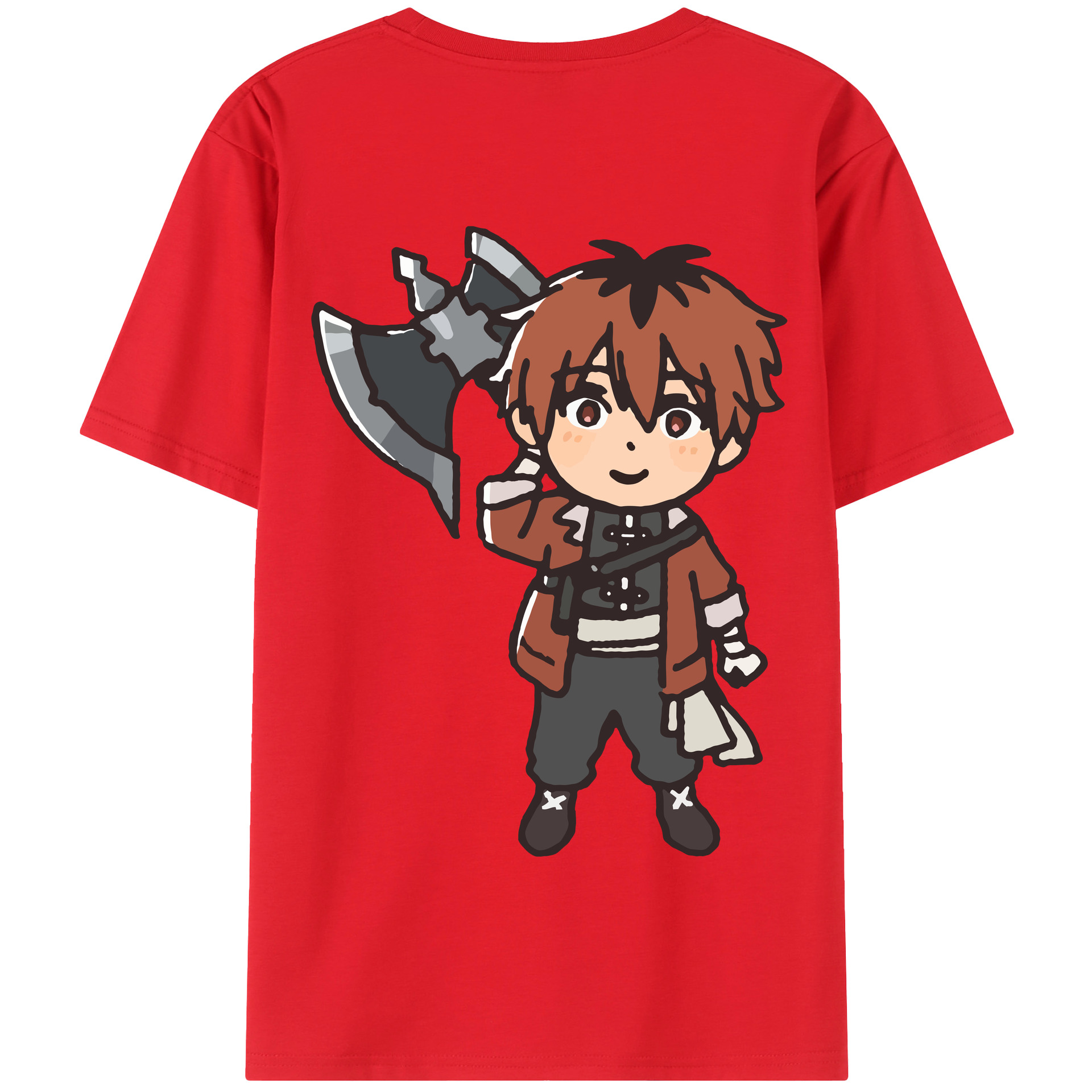（画像用） 葬送のフリーレン Frieren 綿100％半袖Tシャツ（背面プリント）