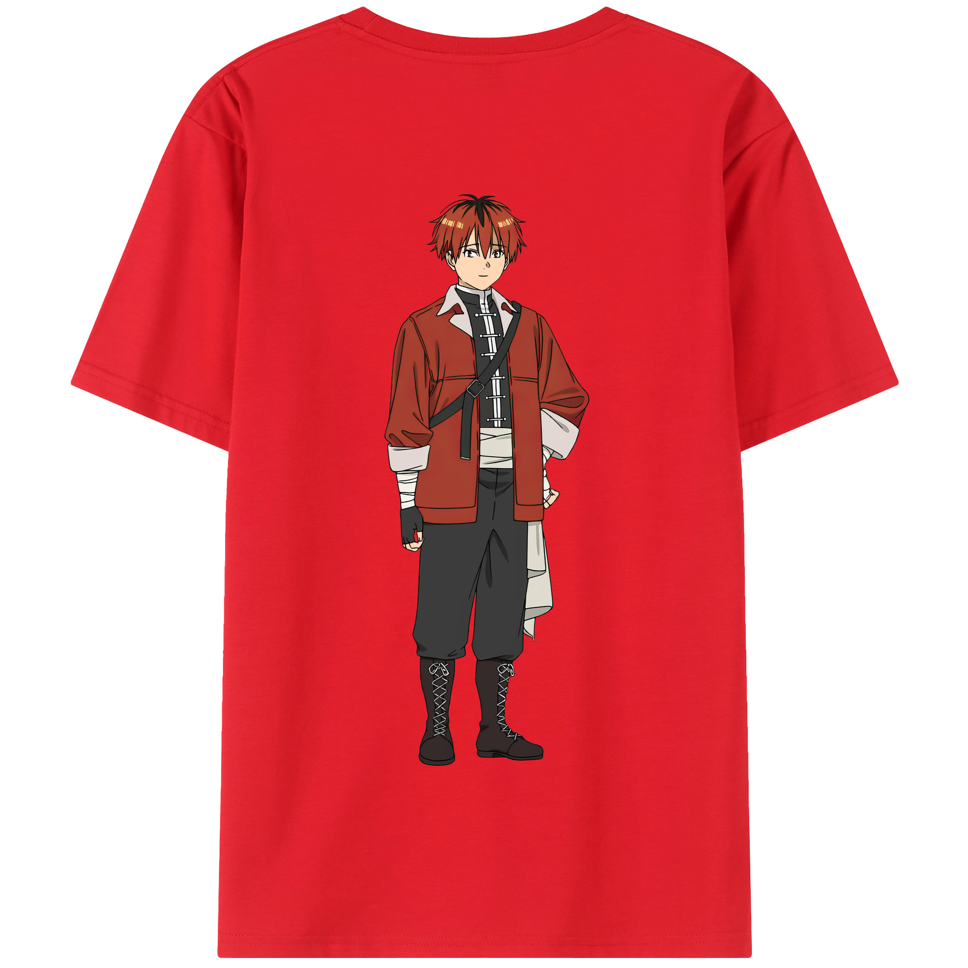 （画像用） 葬送のフリーレン Frieren 綿100％半袖Tシャツ（背面プリント）