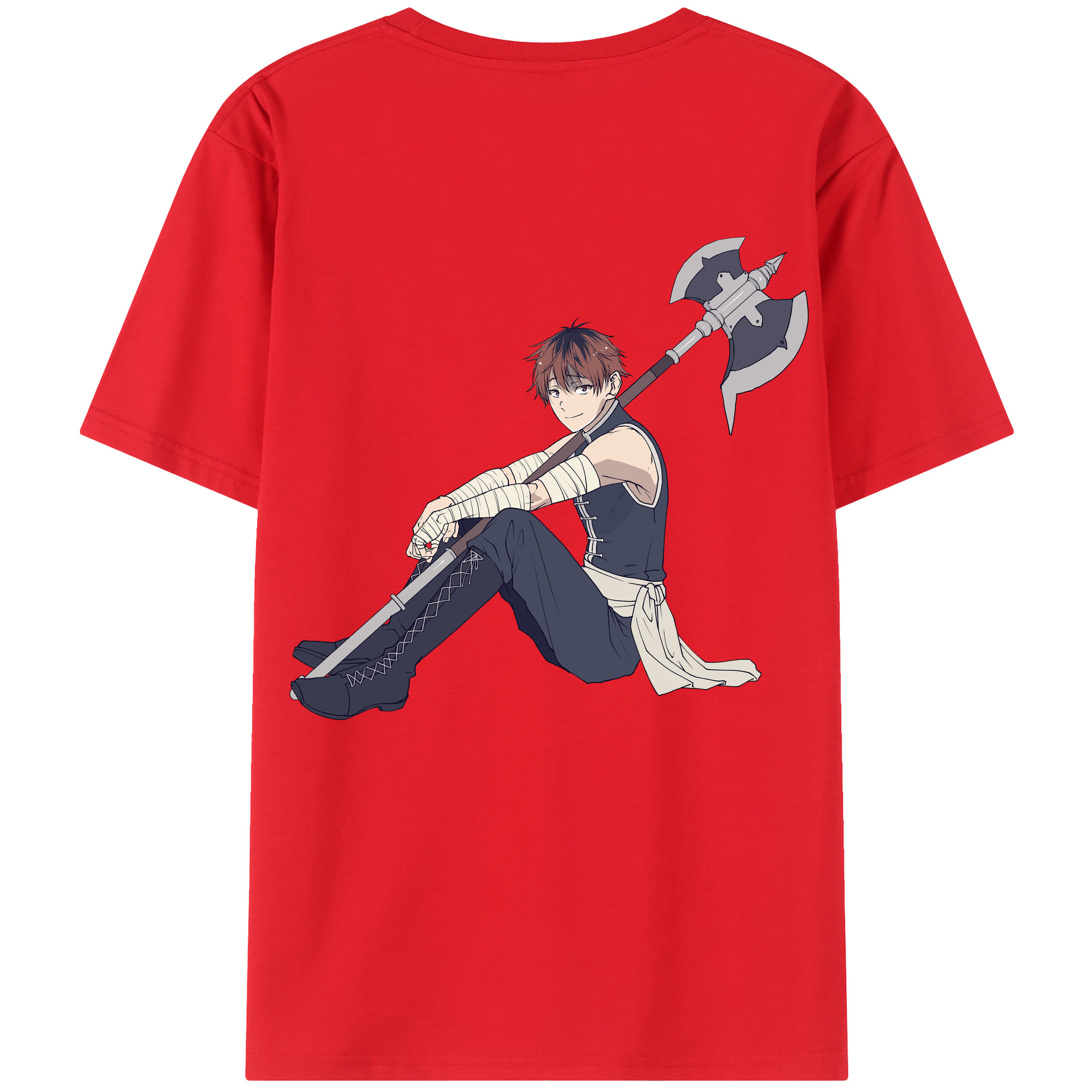 （画像用） 葬送のフリーレン Frieren 綿100％半袖Tシャツ（背面プリント）